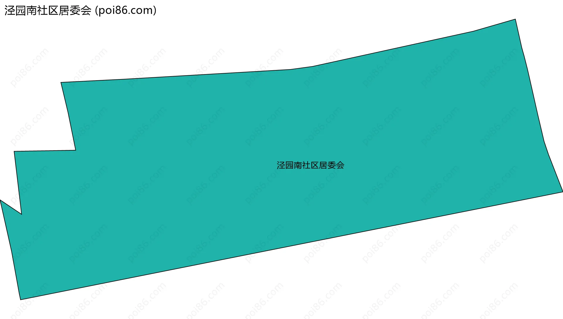 泾园南社区居委会边界地图