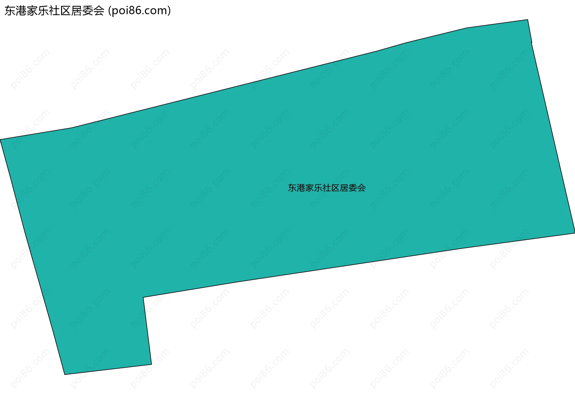 东港家乐社区居委会边界地图