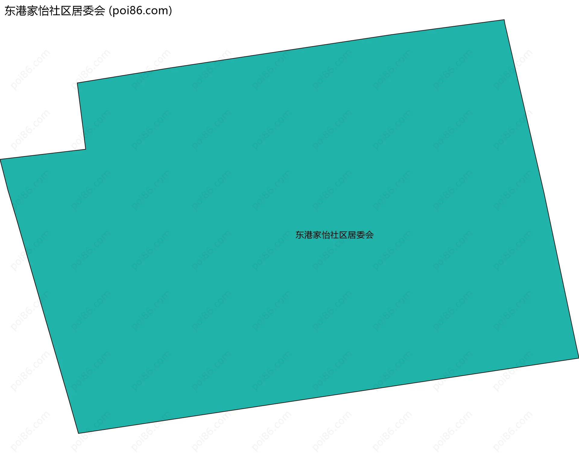 东港家怡社区居委会边界地图