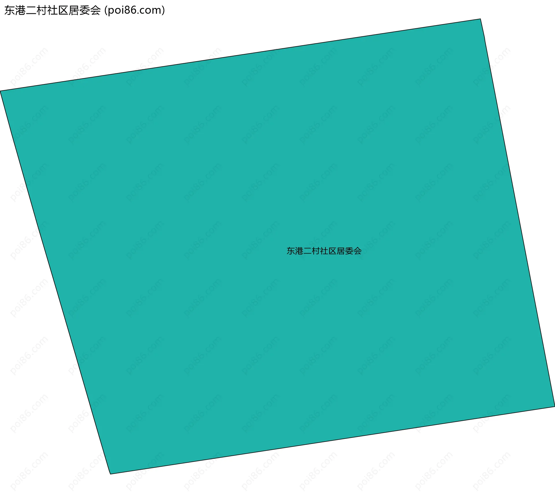 东港二村社区居委会边界地图