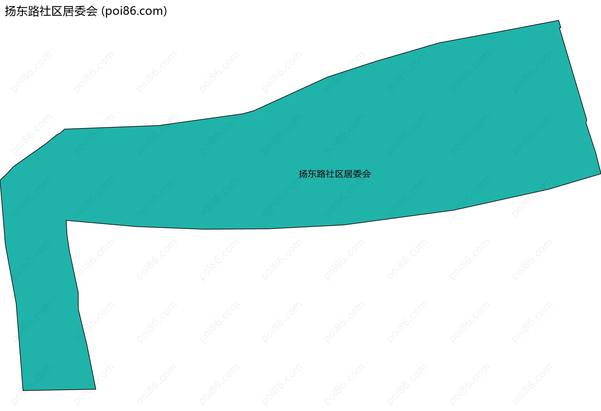 扬东路社区居委会边界地图