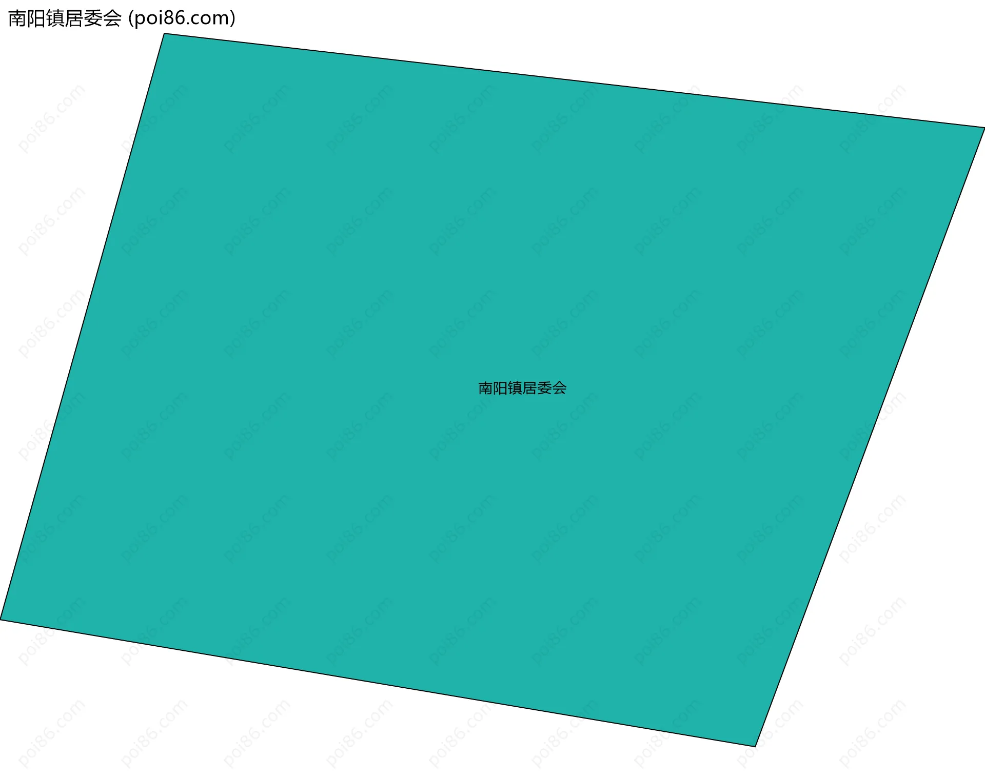 南阳镇居委会边界地图