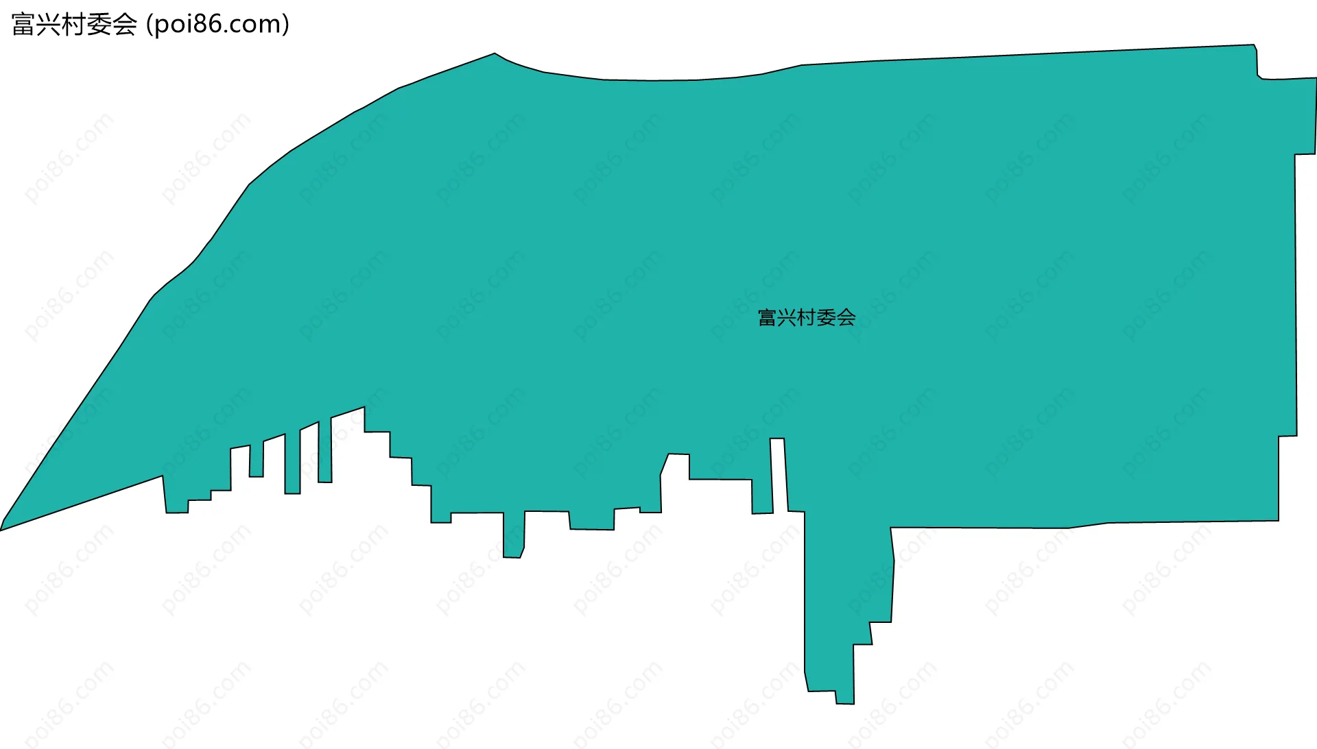 富兴村委会边界地图