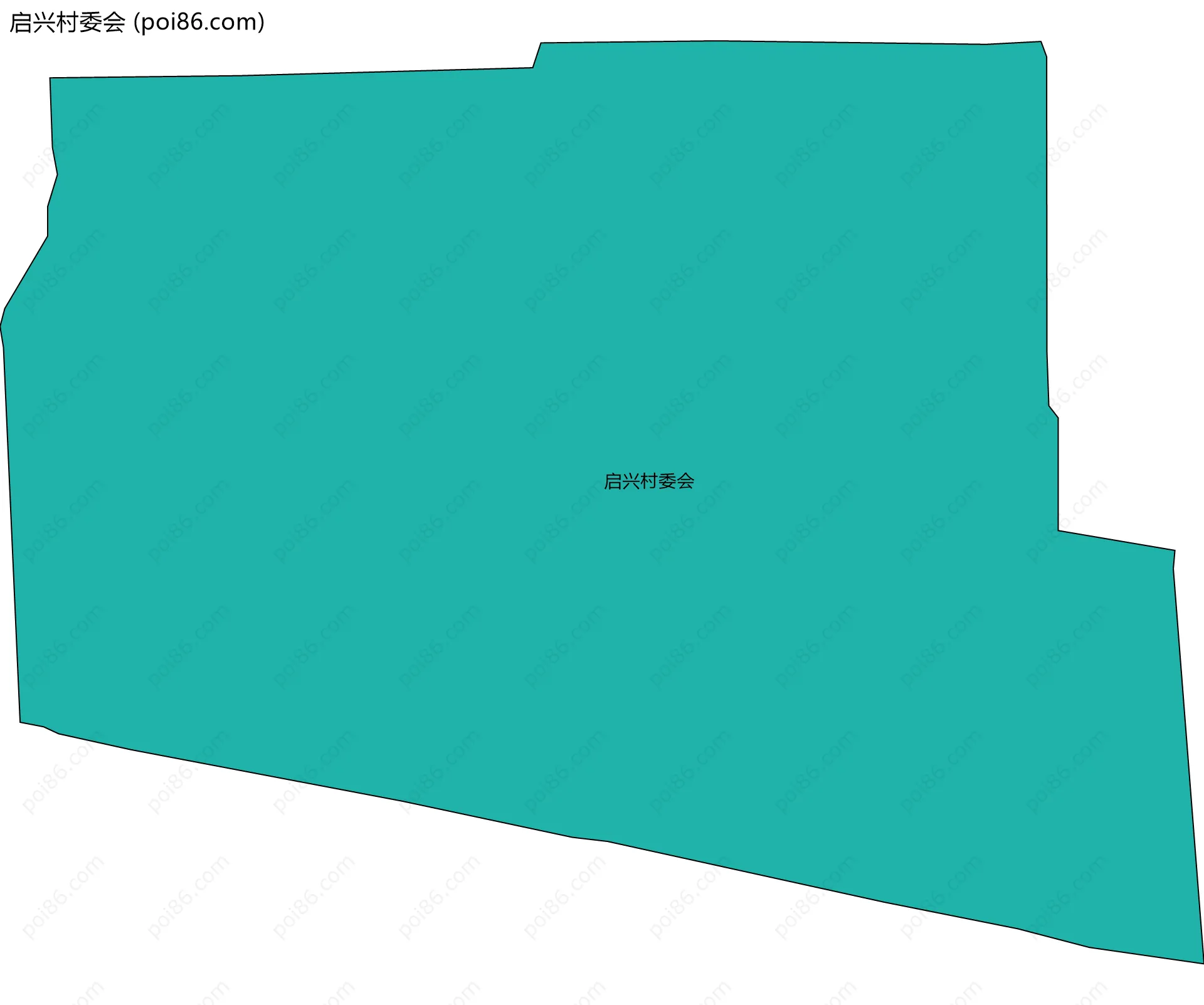 启兴村委会边界地图