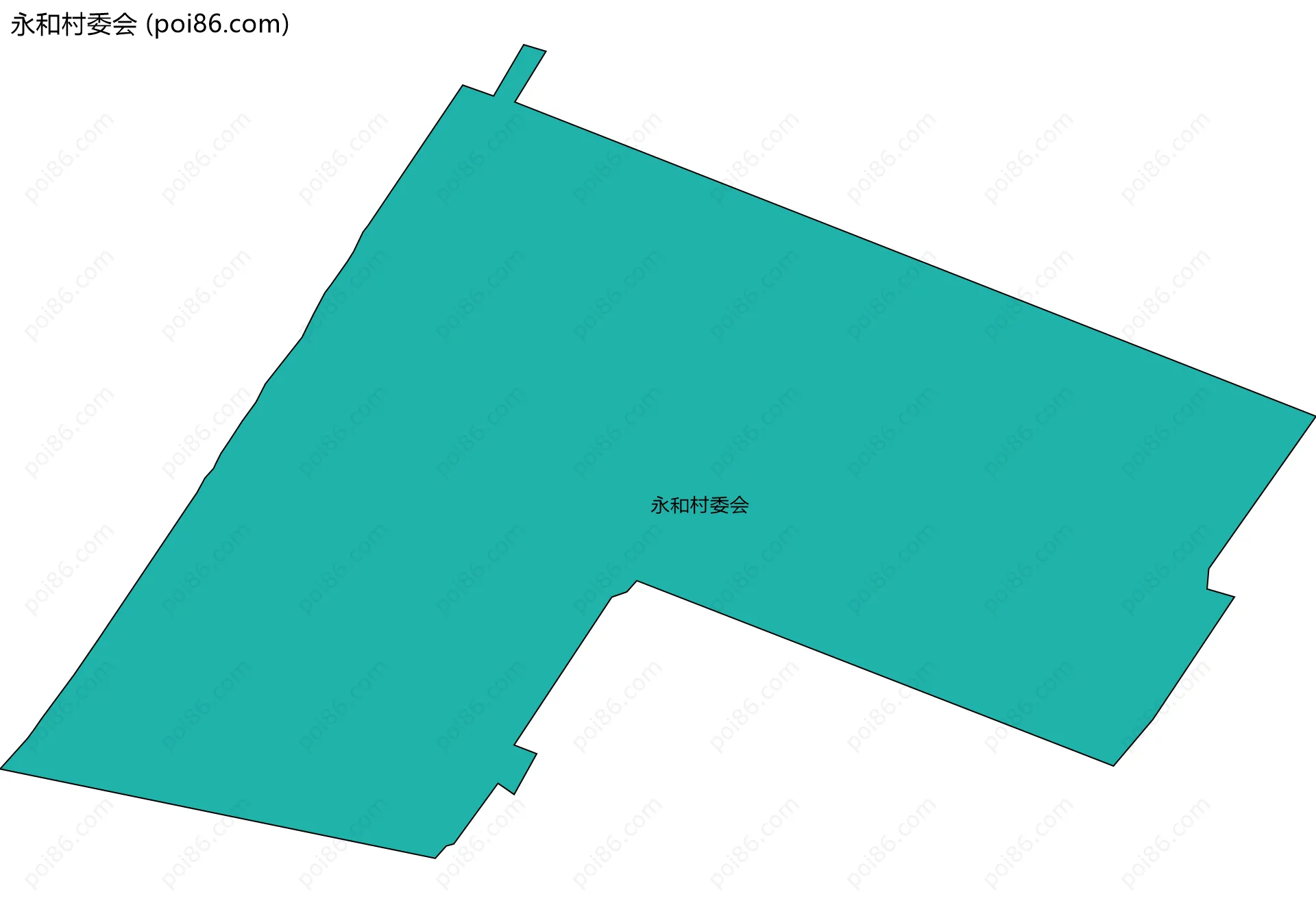 永和村委会边界地图