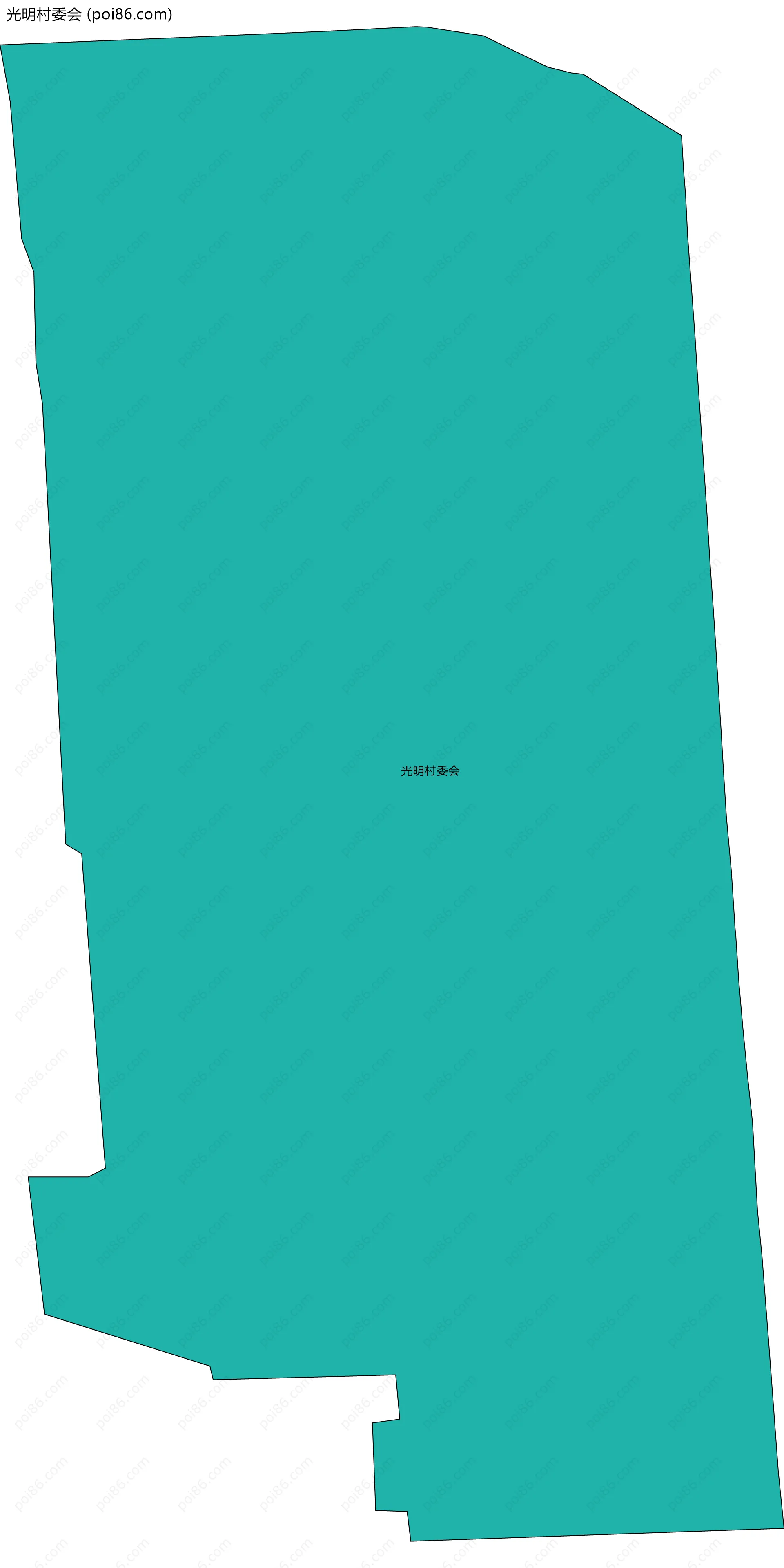 光明村委会边界地图