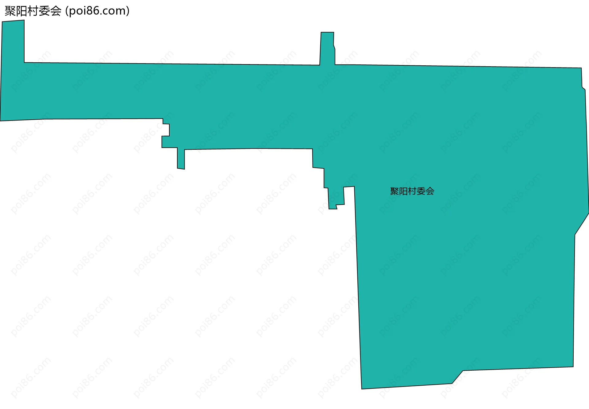 聚阳村委会边界地图