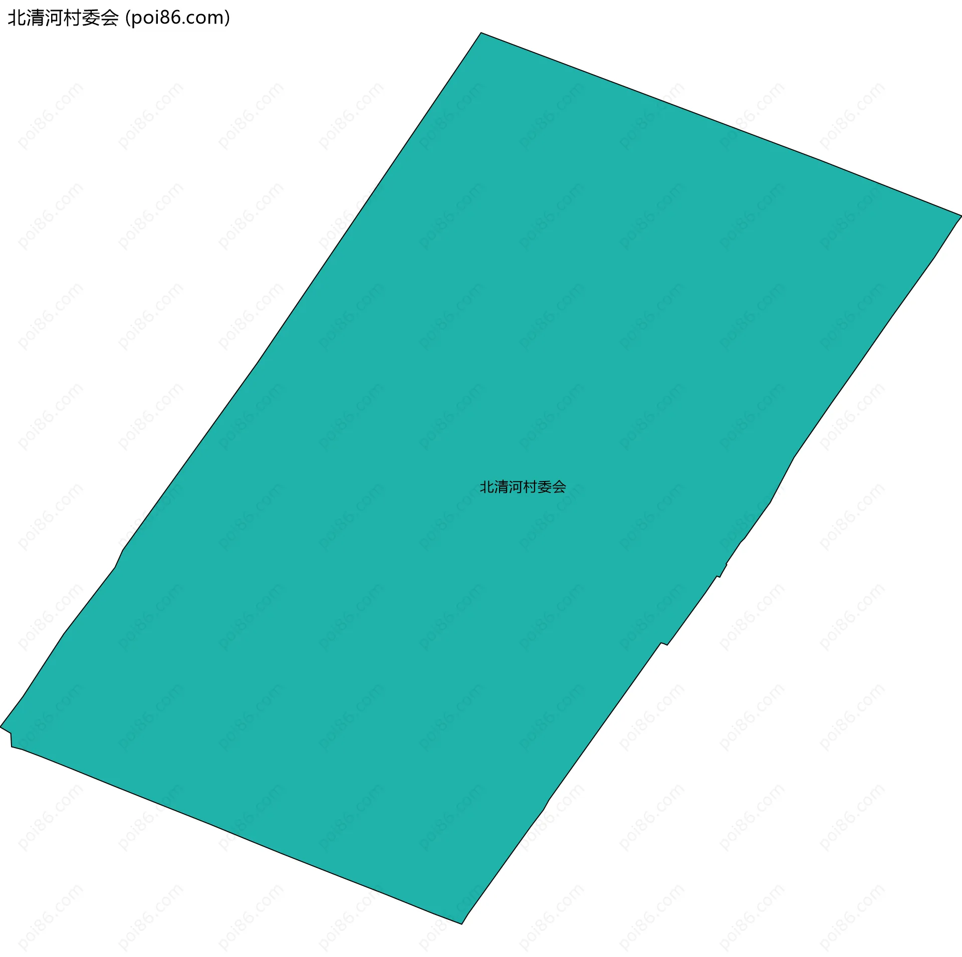 北清河村委会边界地图