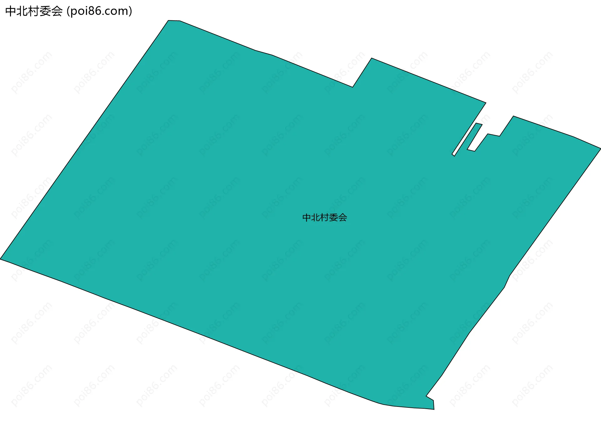 中北村委会边界地图
