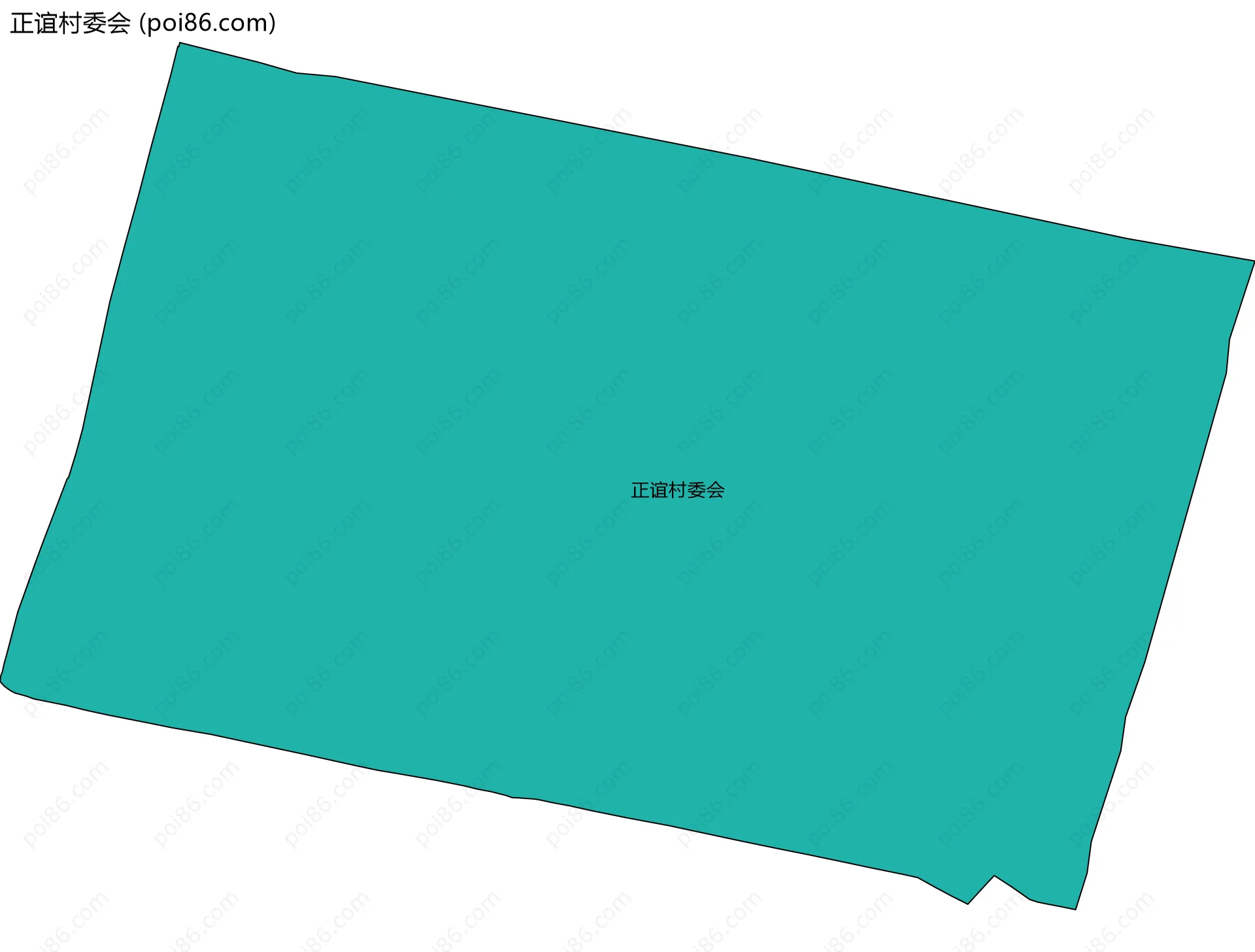 正谊村委会边界地图