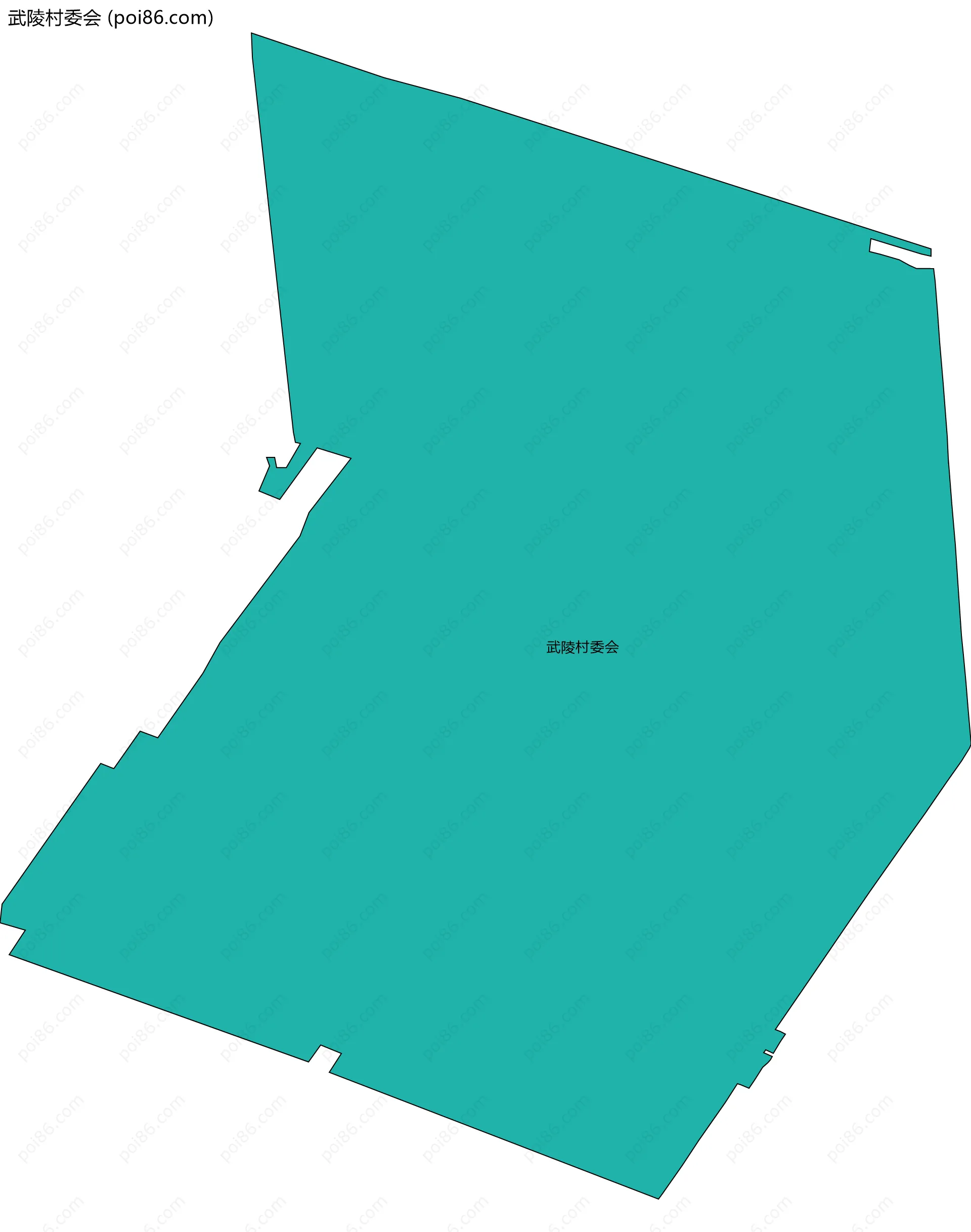 武陵村委会边界地图