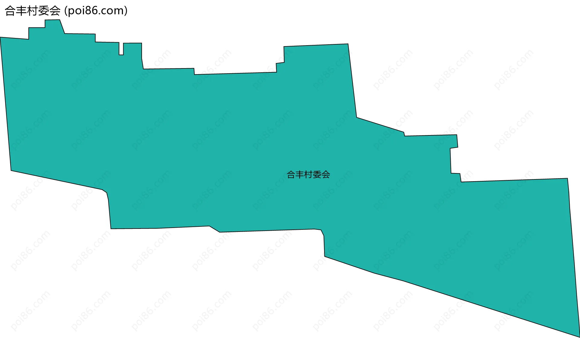 合丰村委会边界地图