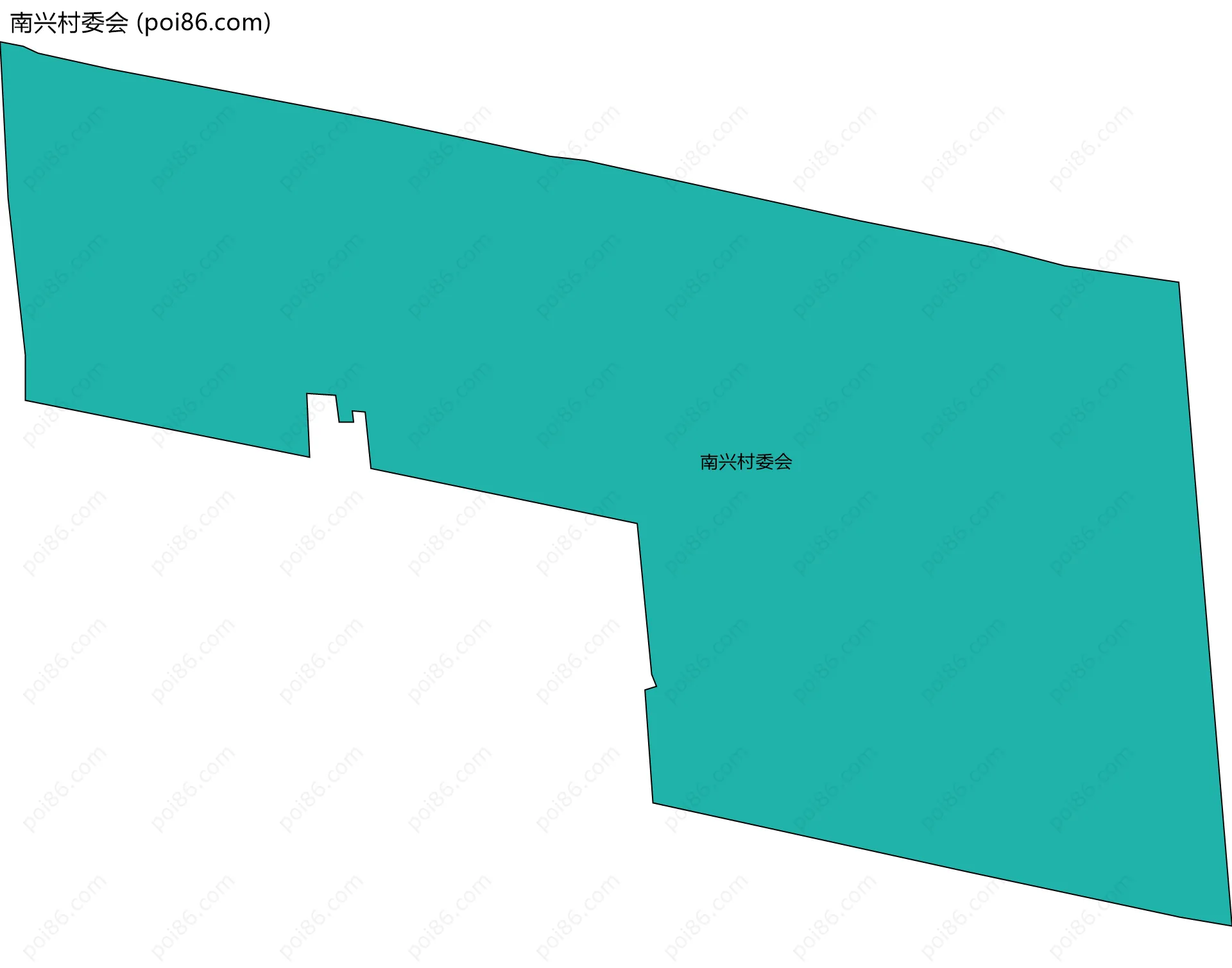 南兴村委会边界地图