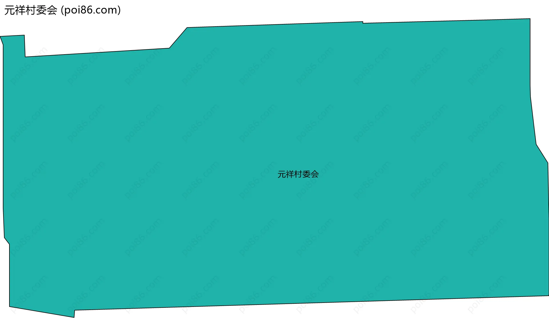 元祥村委会边界地图