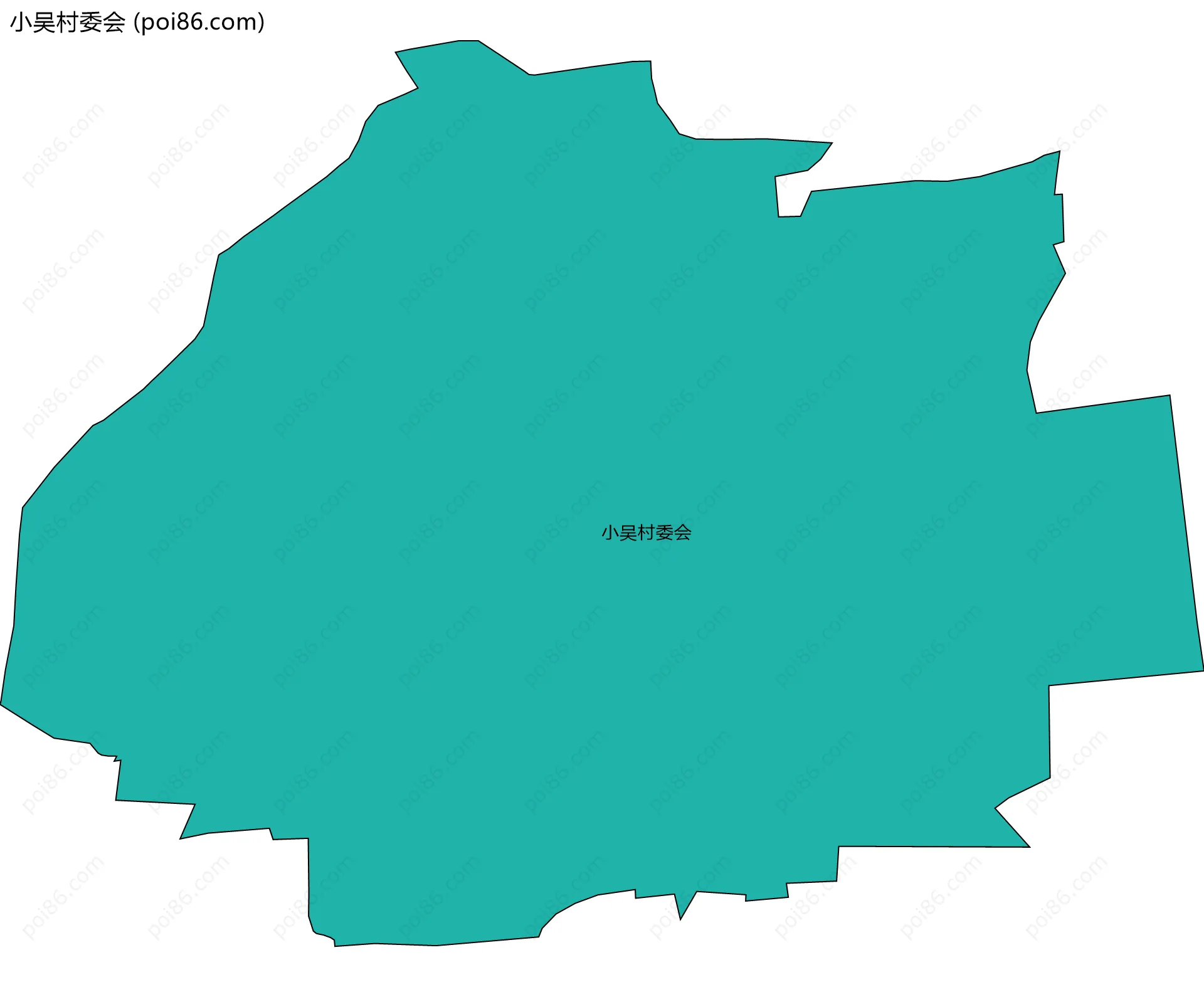 小吴村委会边界地图