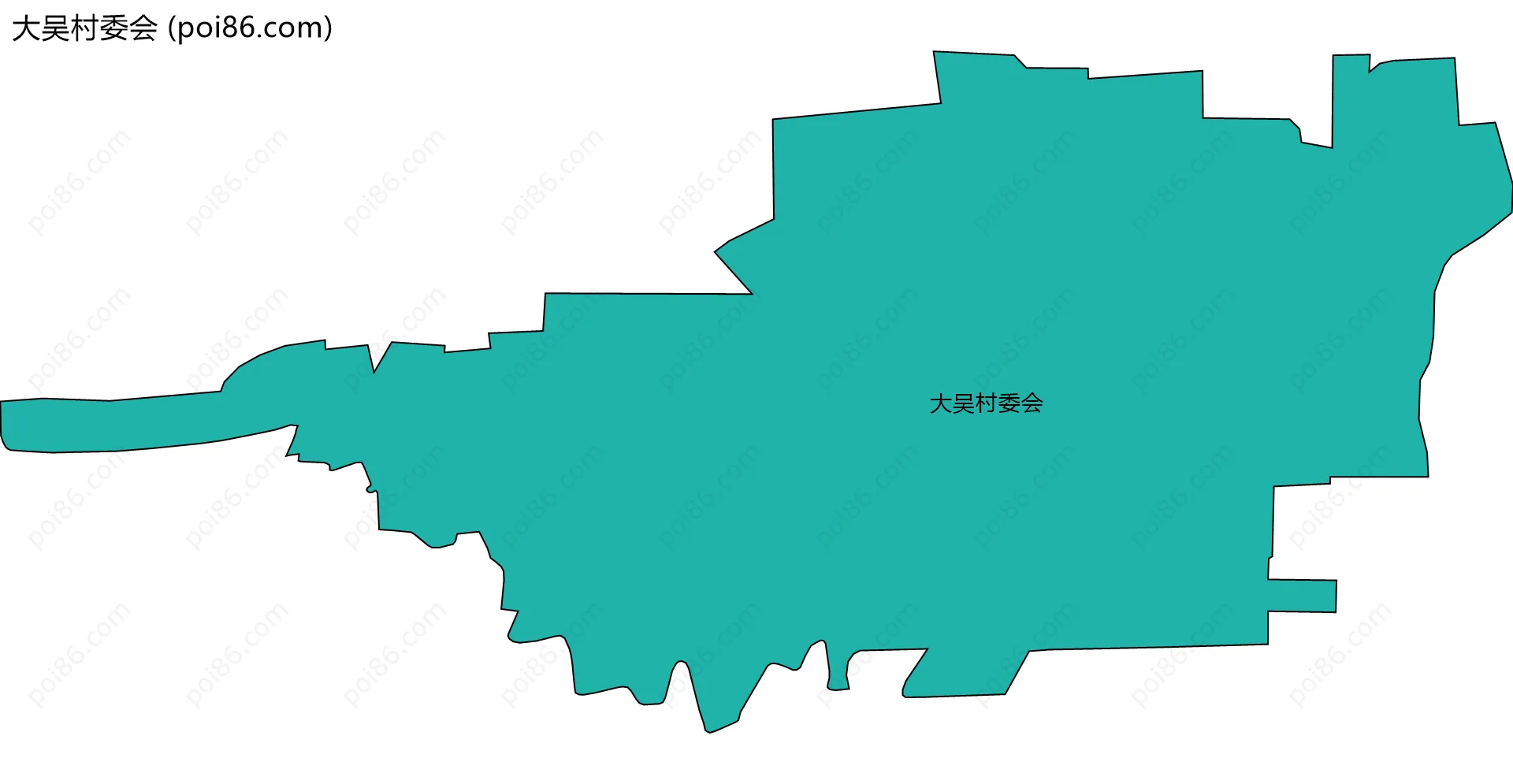 大吴村委会边界地图