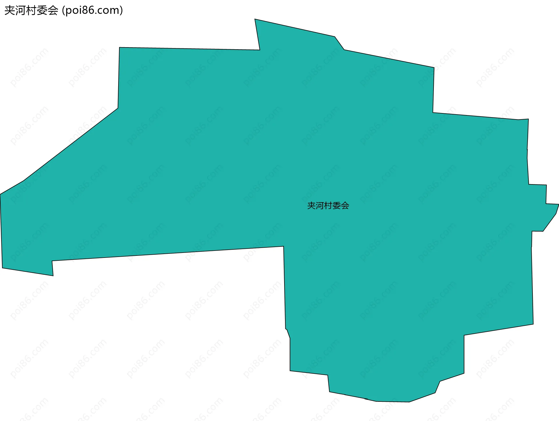 夹河村委会边界地图