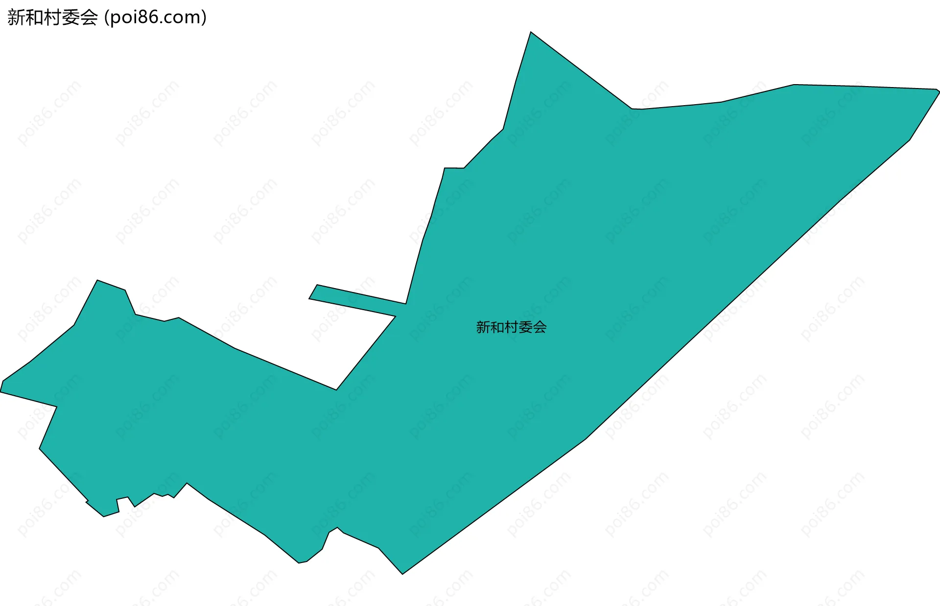新和村委会边界地图