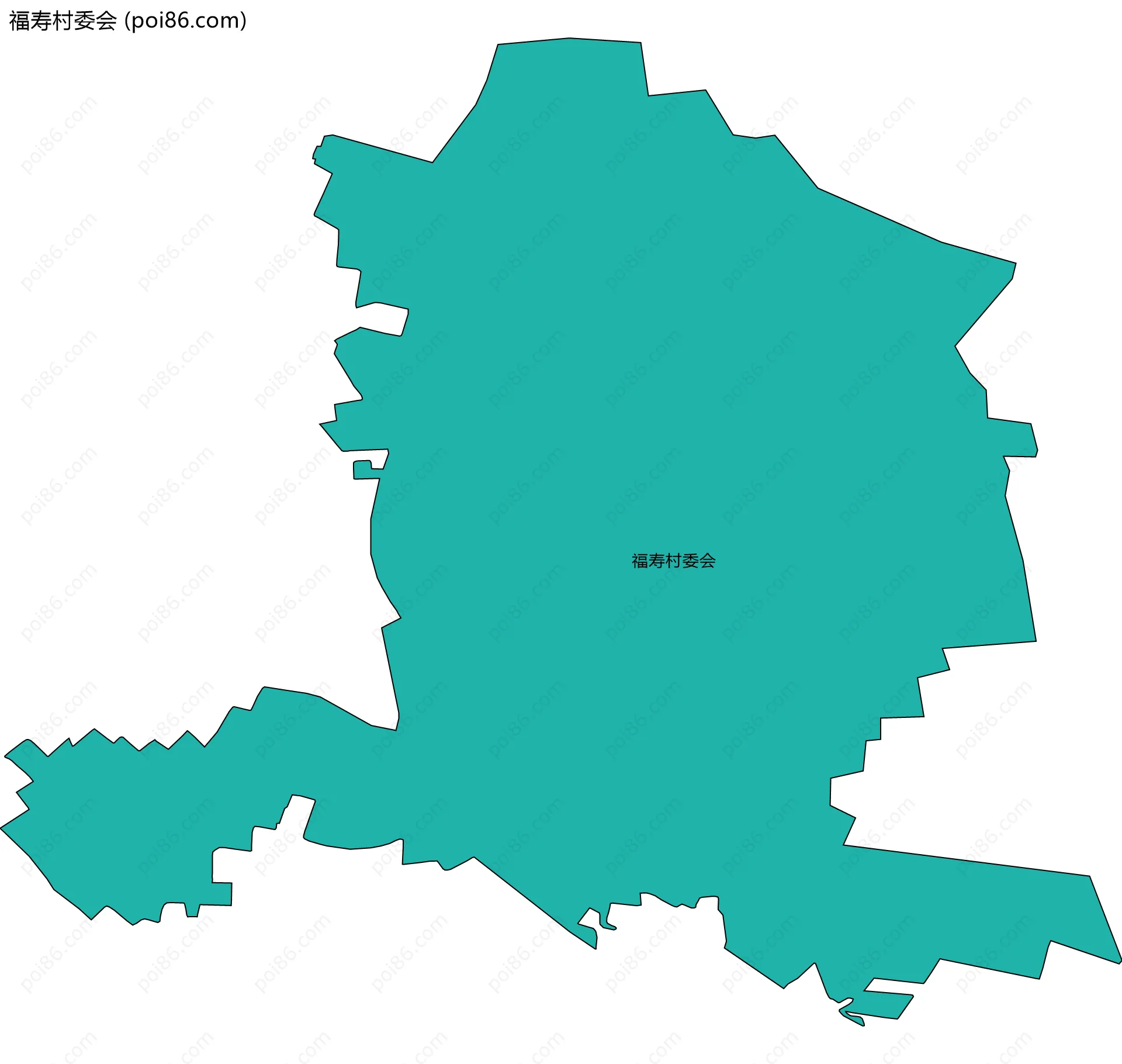 福寿村委会边界地图