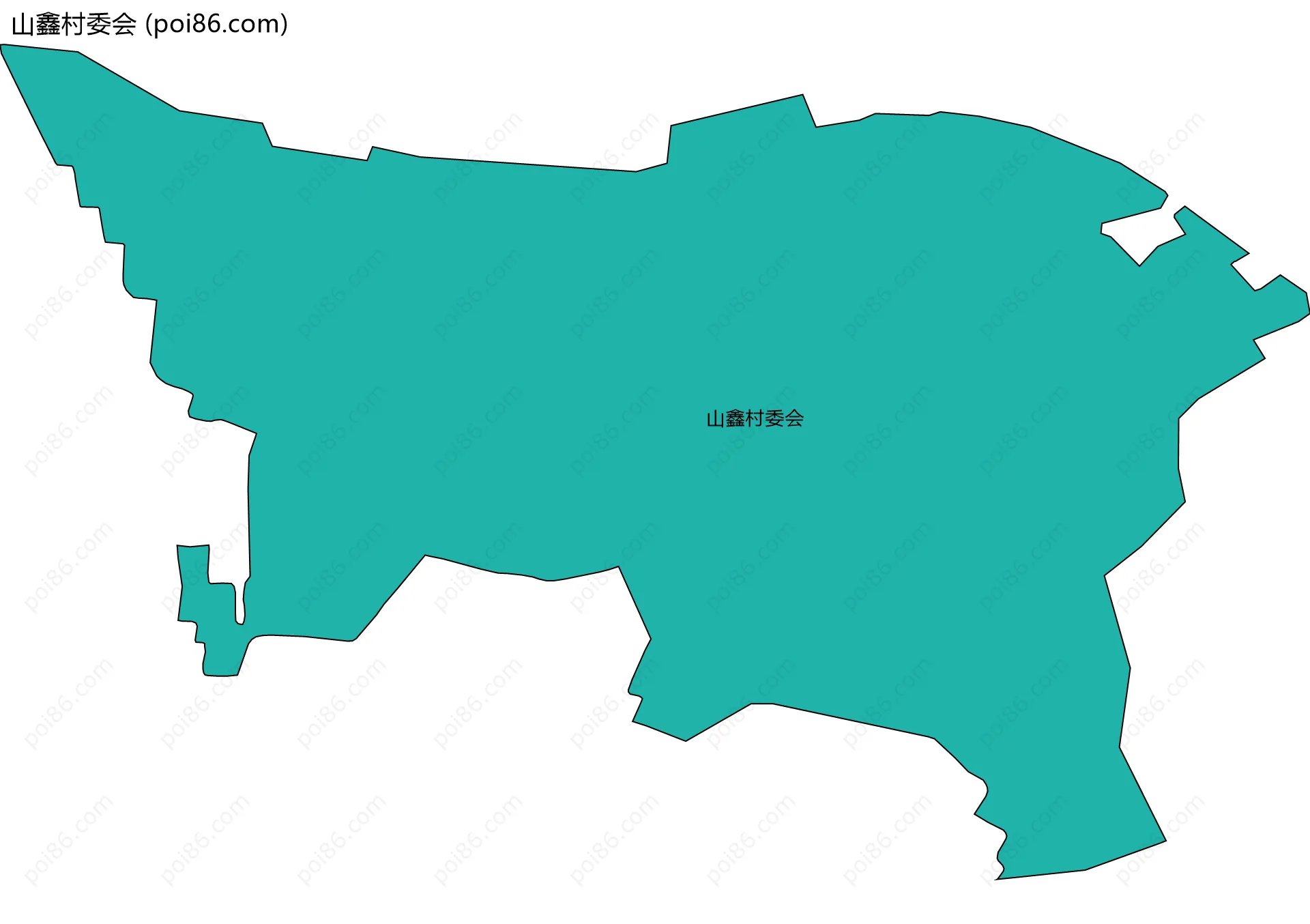 山鑫村委会边界地图