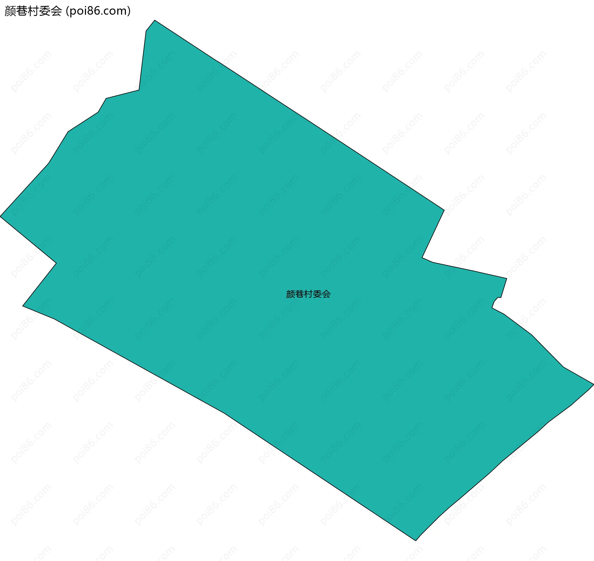 颜巷村委会边界地图