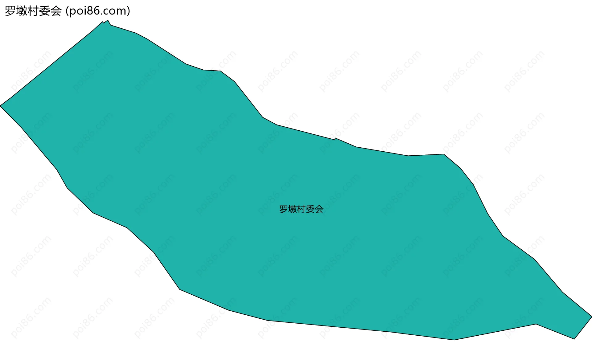 罗墩村委会边界地图