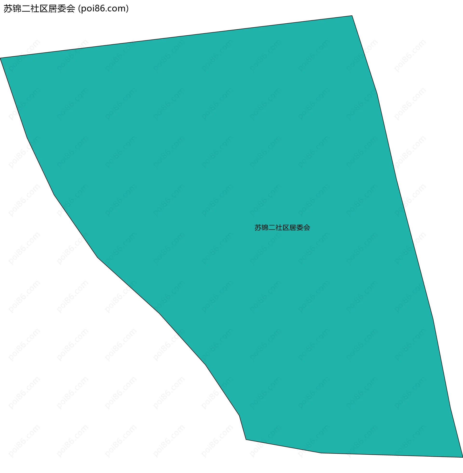 苏锦二社区居委会边界地图