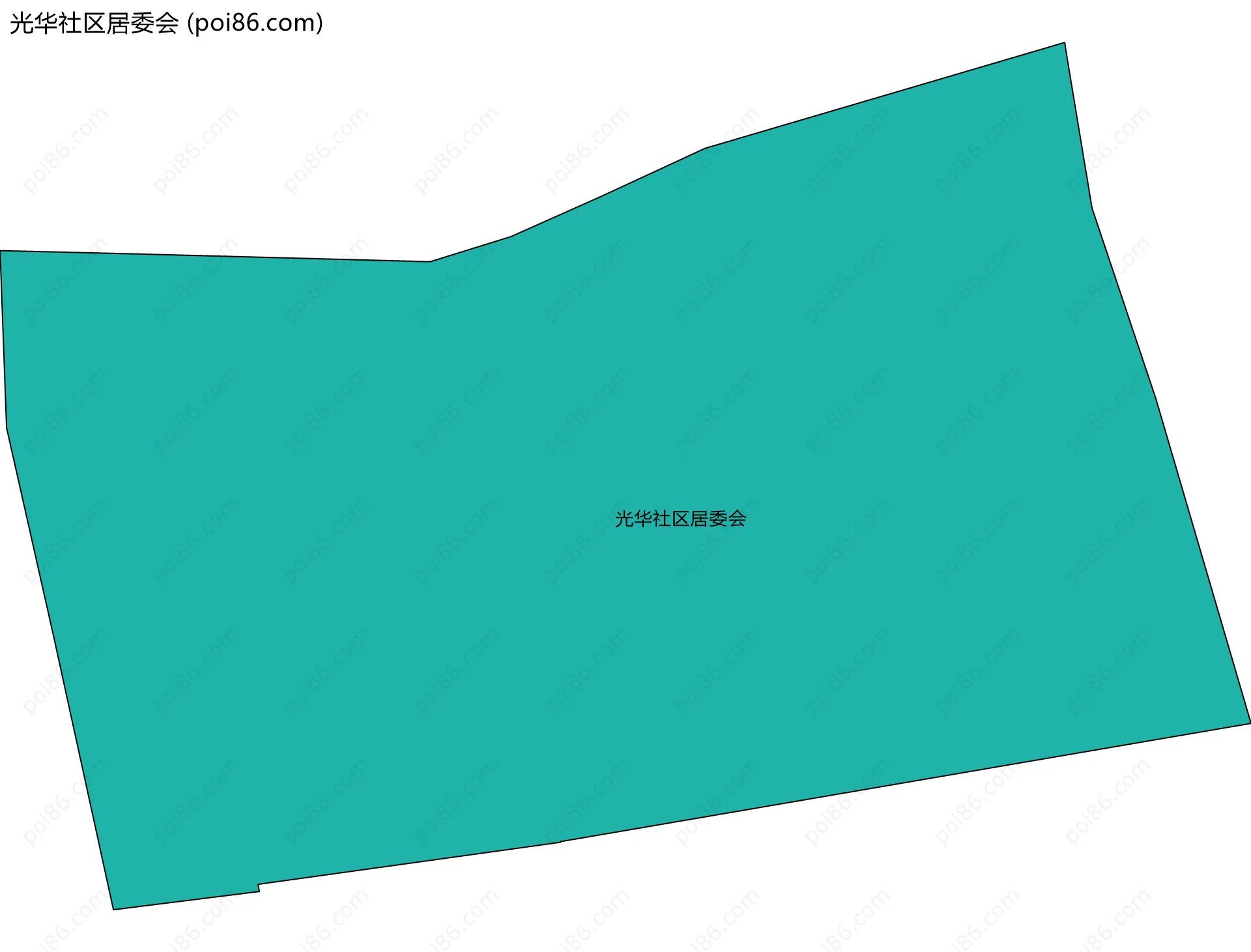 光华社区居委会边界地图