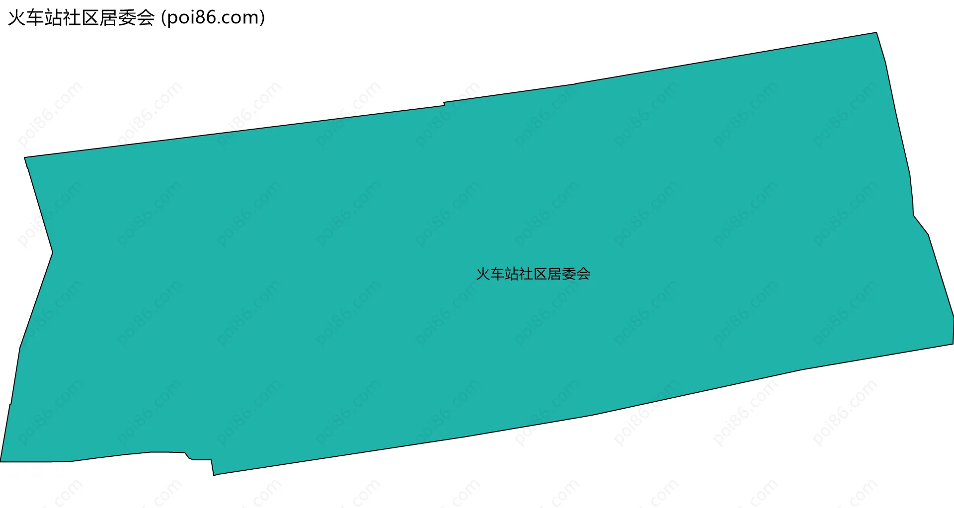 火车站社区居委会边界地图