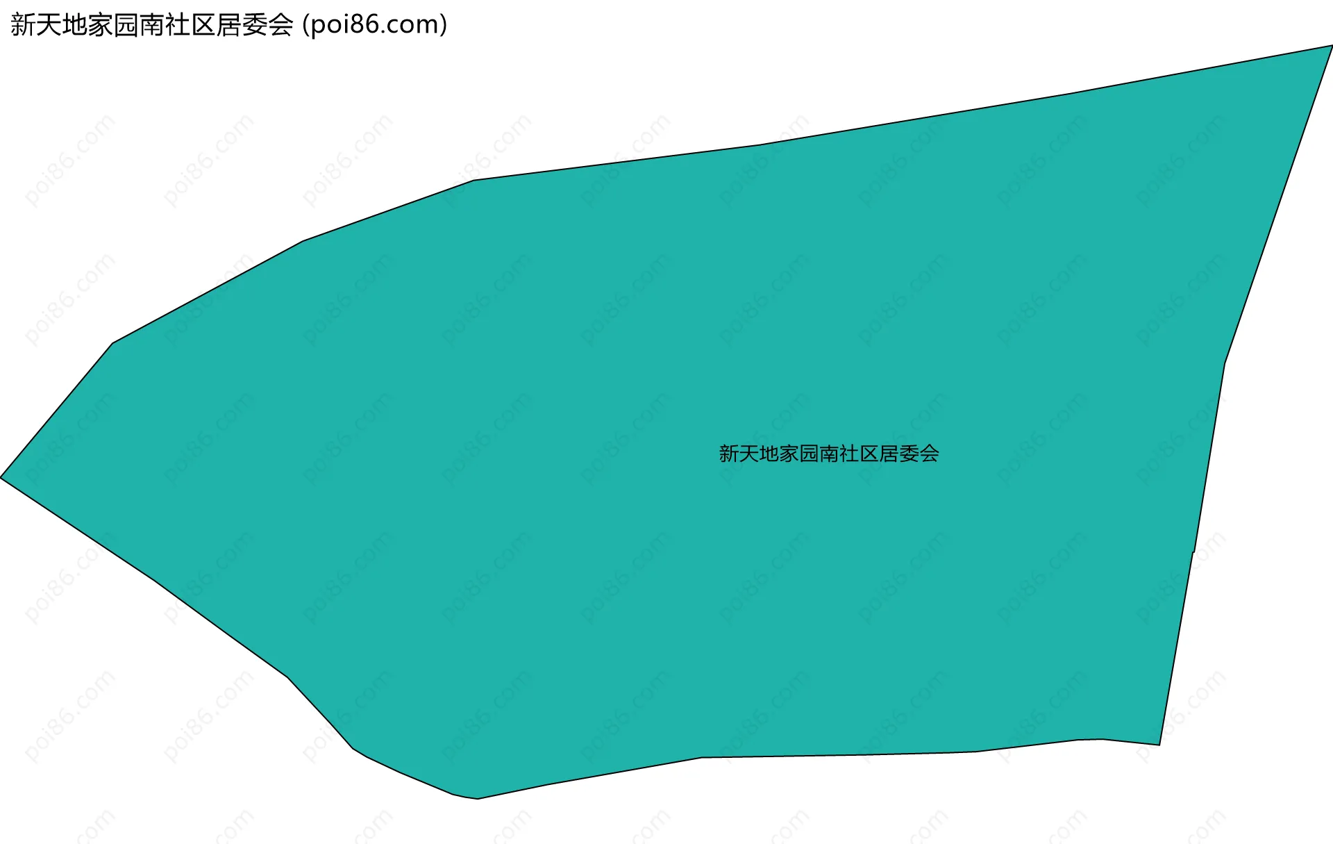 新天地家园南社区居委会边界地图