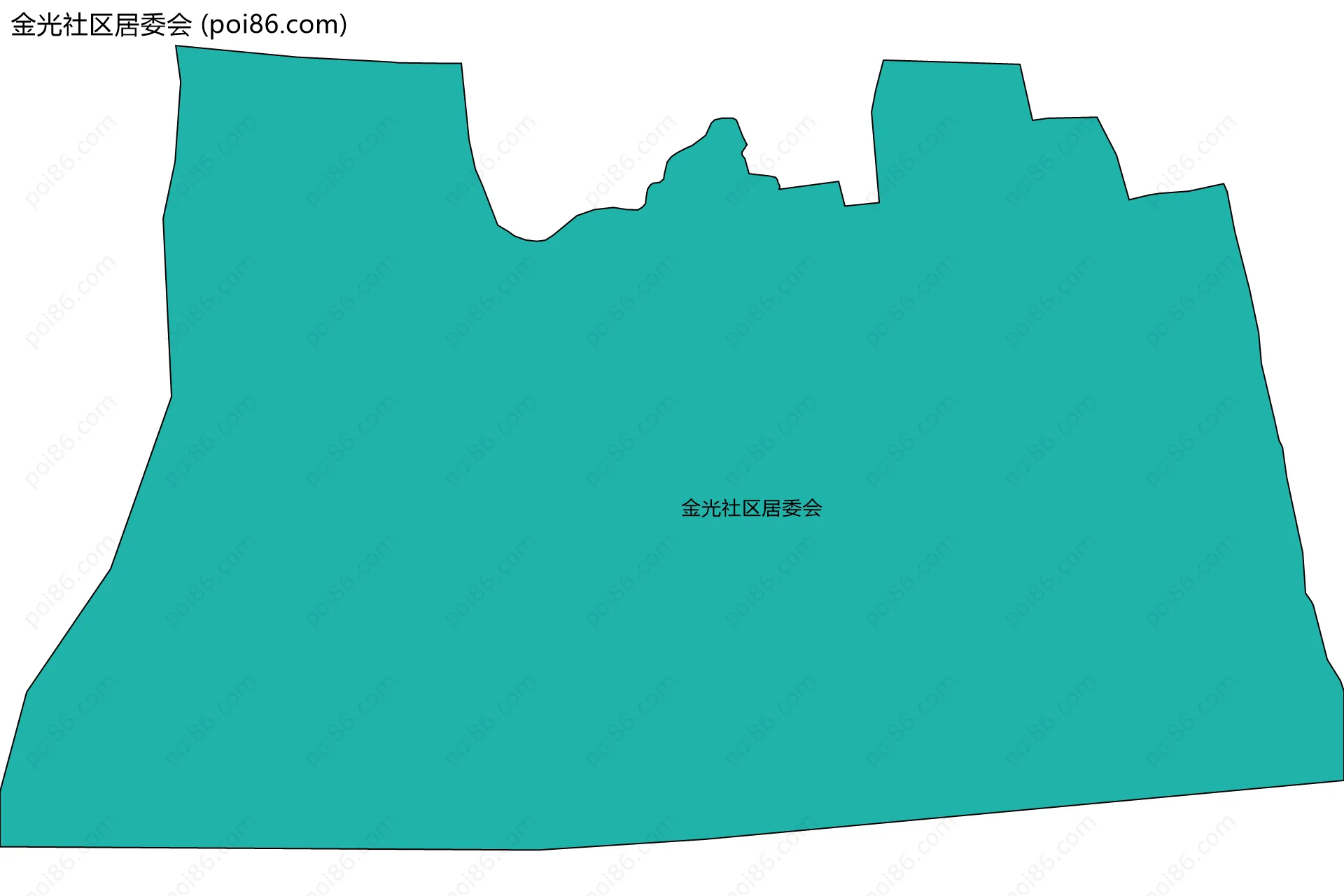 金光社区居委会边界地图