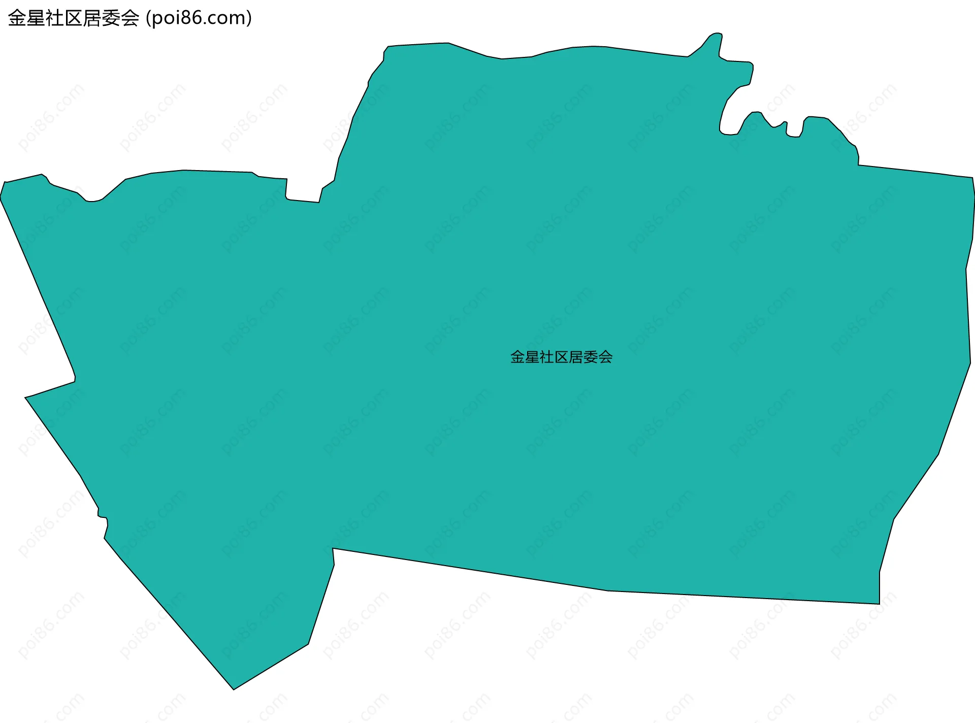 金星社区居委会边界地图