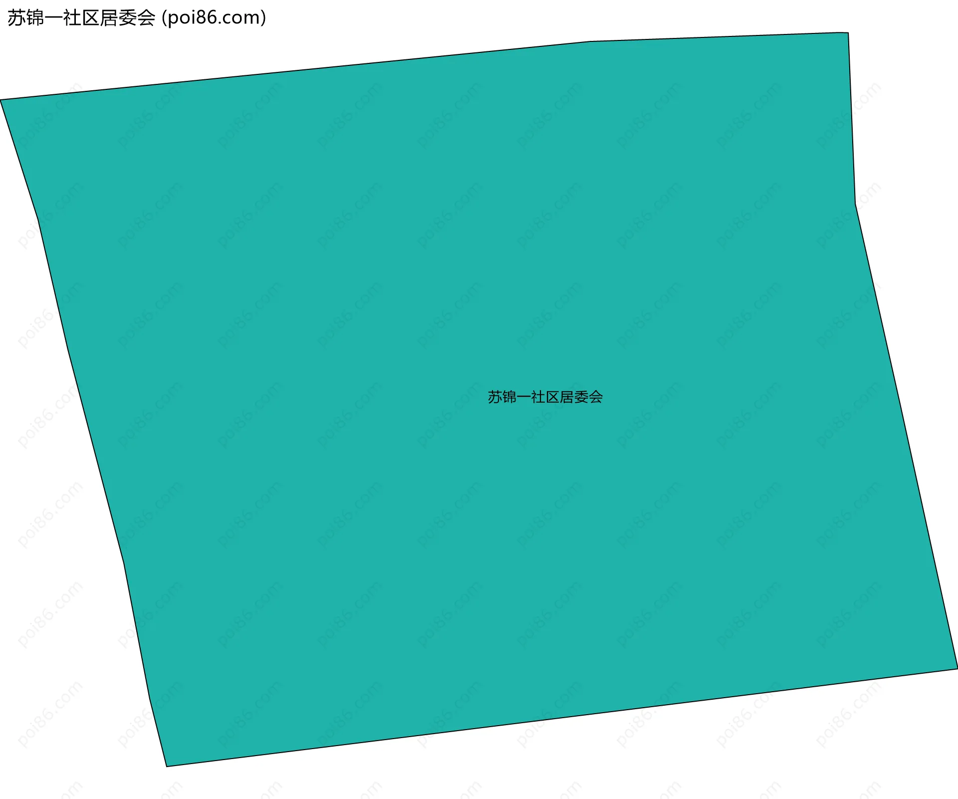 苏锦一社区居委会边界地图