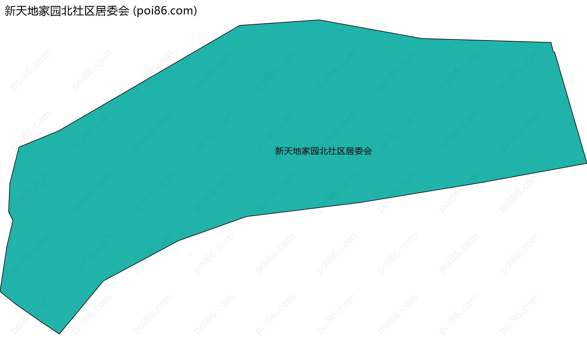 新天地家园北社区居委会边界地图