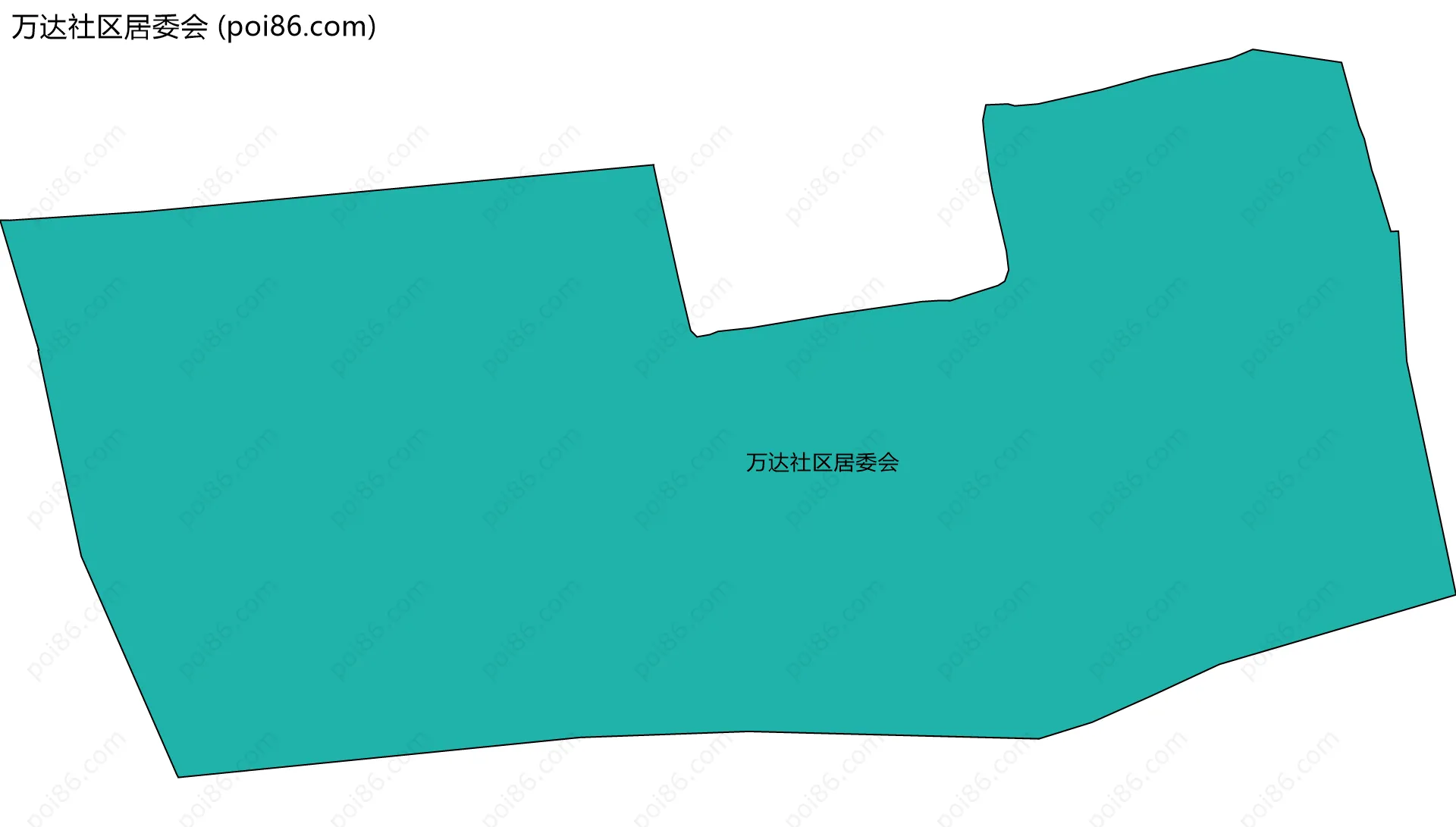 万达社区居委会边界地图