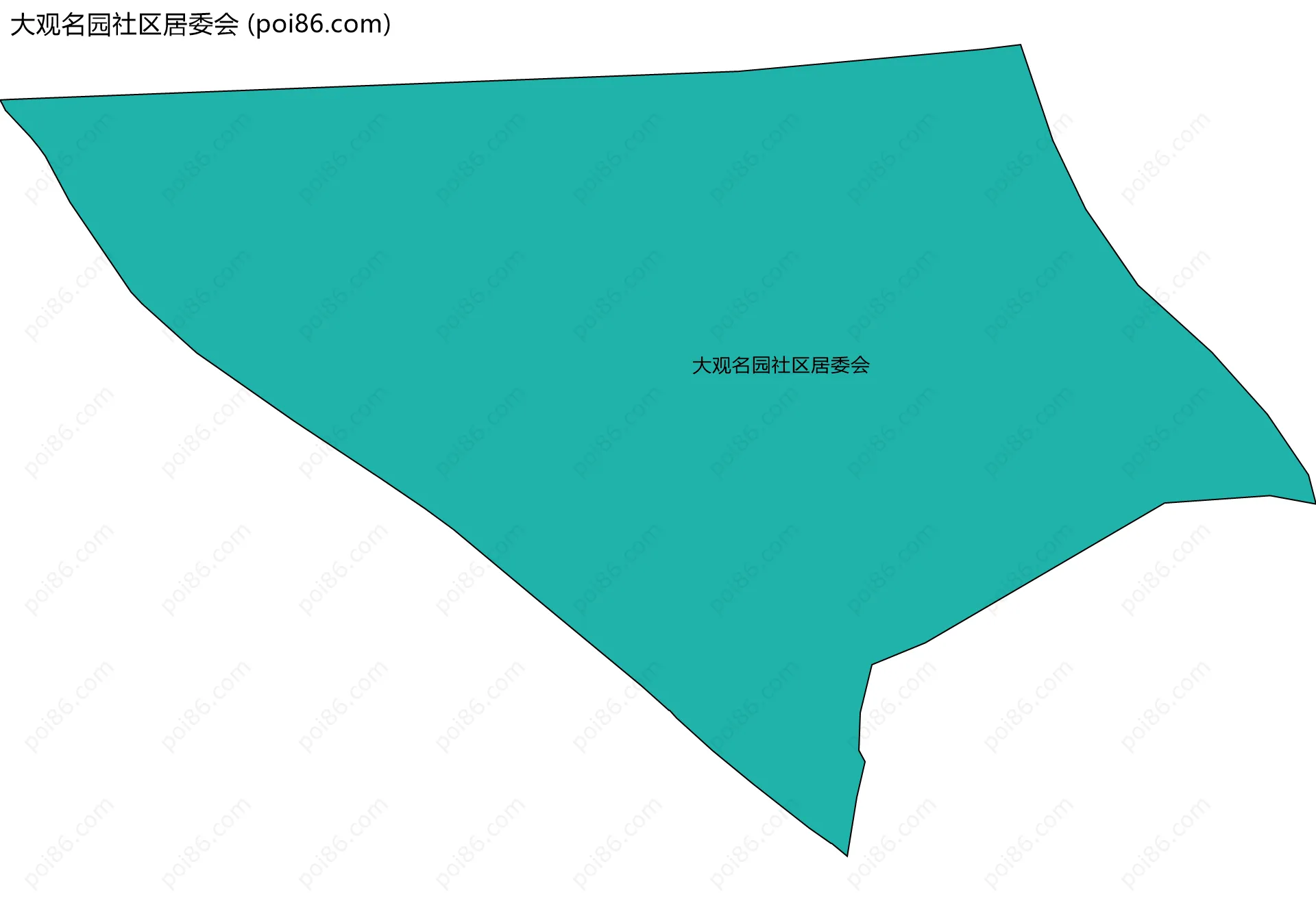 大观名园社区居委会边界地图