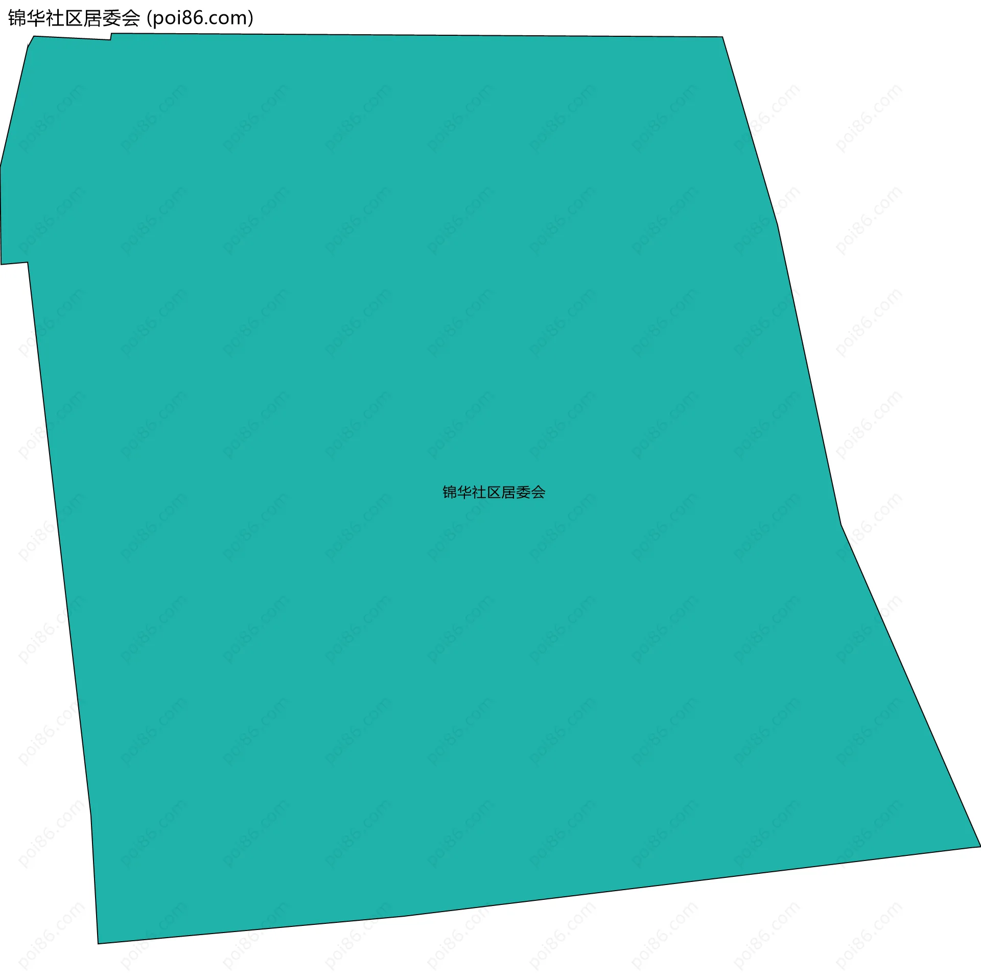 锦华社区居委会边界地图