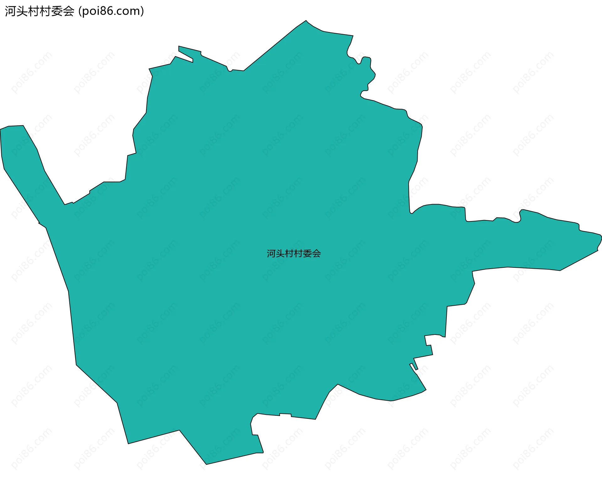 河头村村委会边界地图