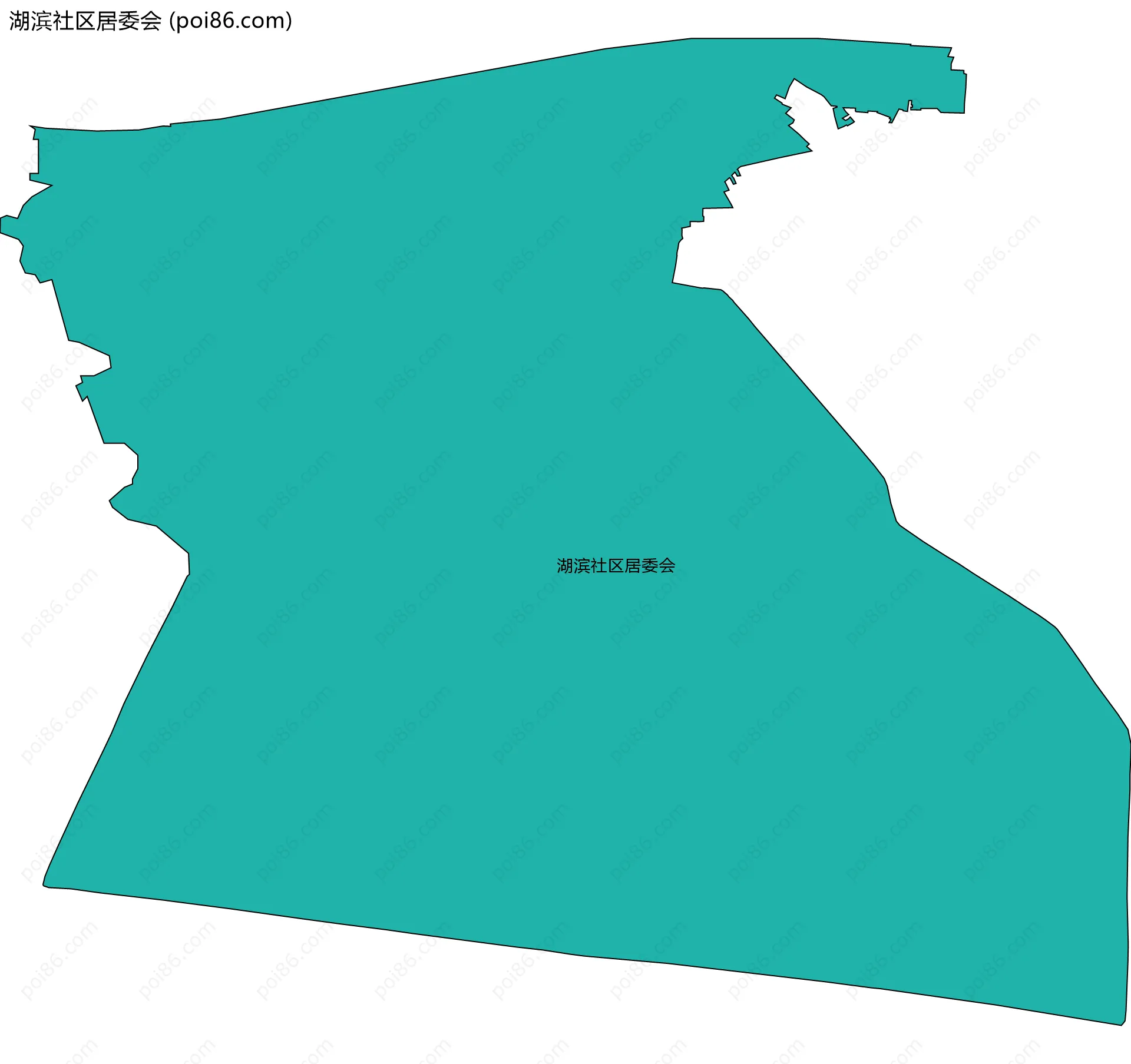 湖滨社区居委会边界地图
