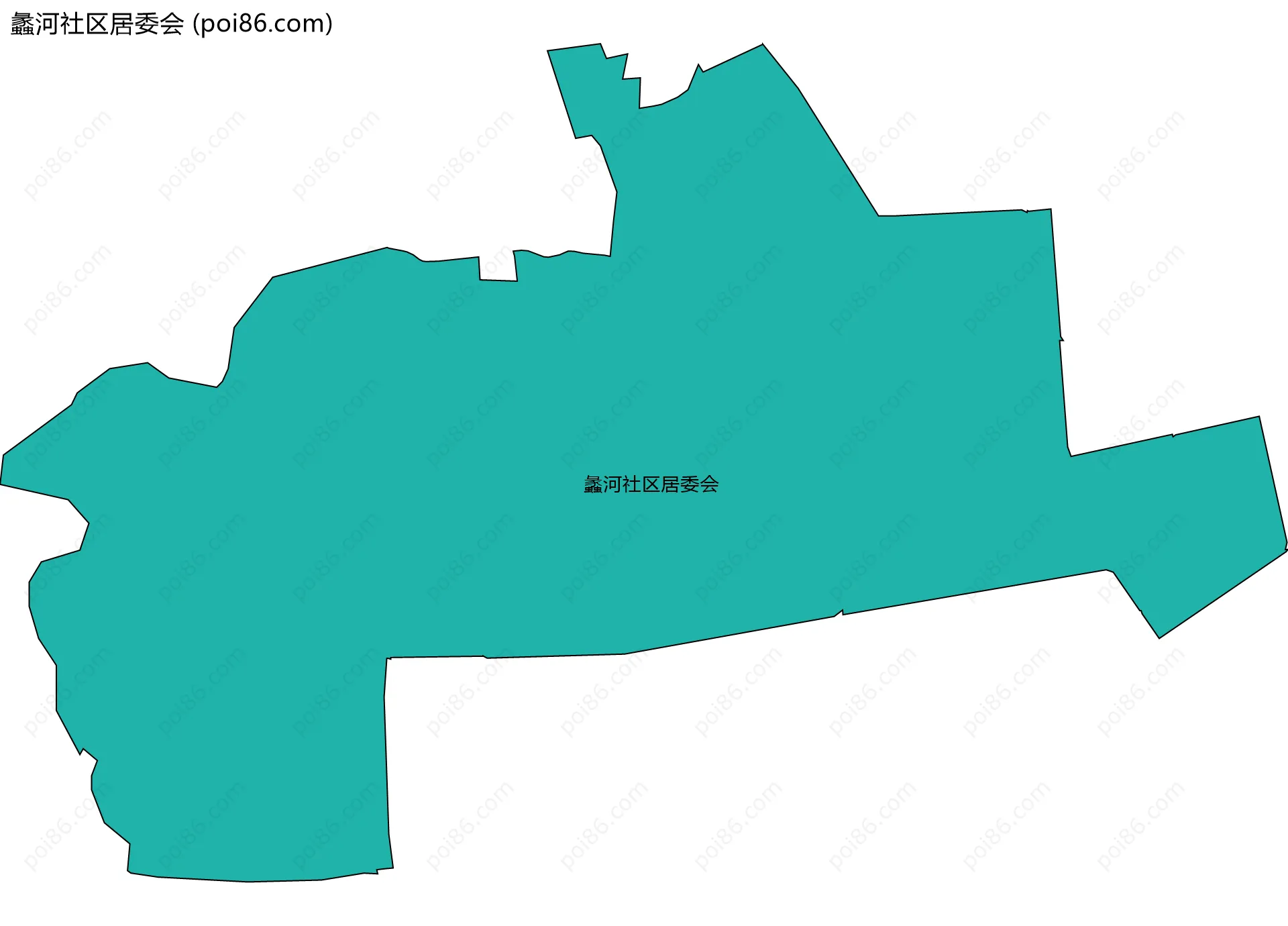 蠡河社区居委会边界地图