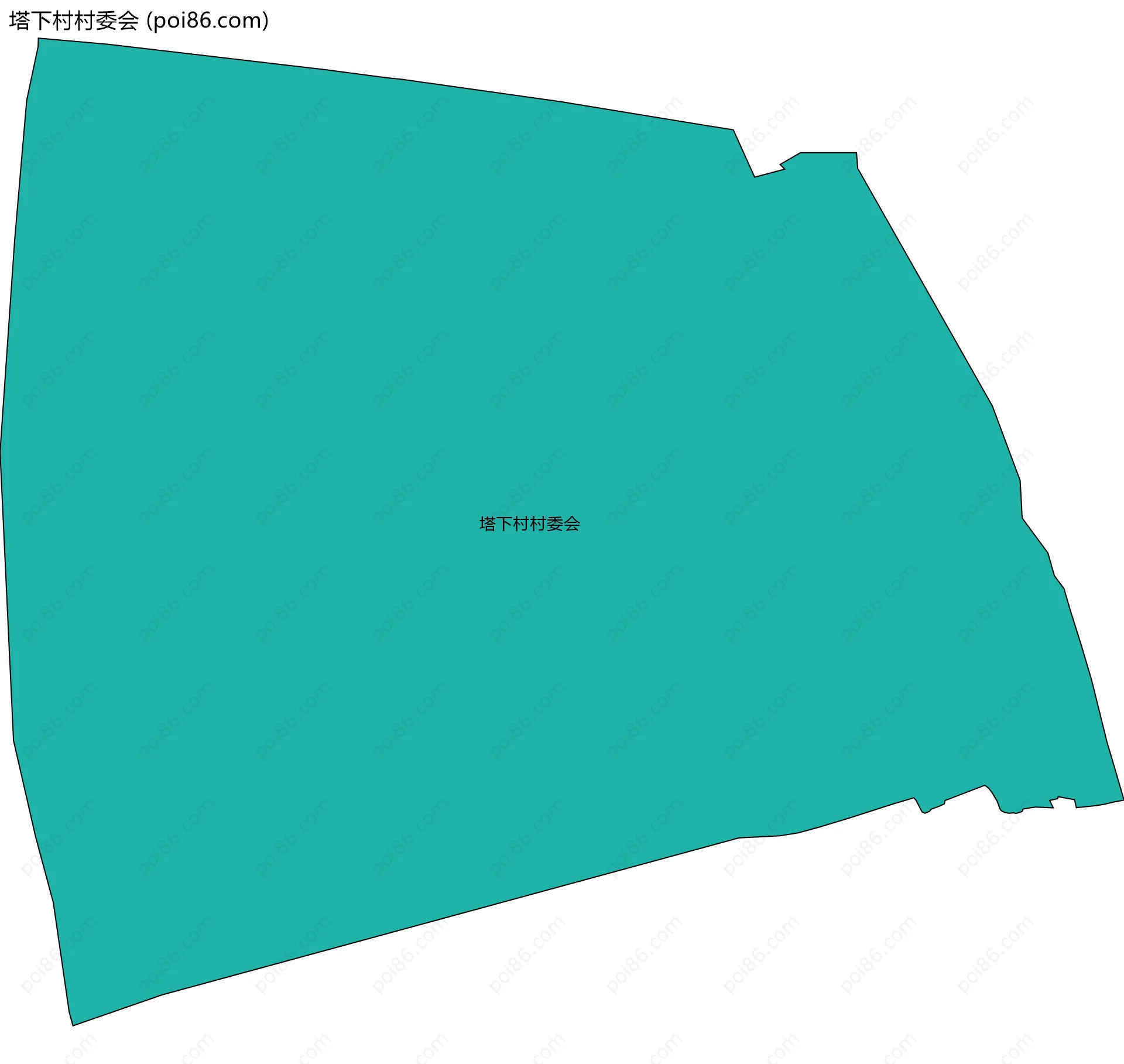 塔下村村委会边界地图