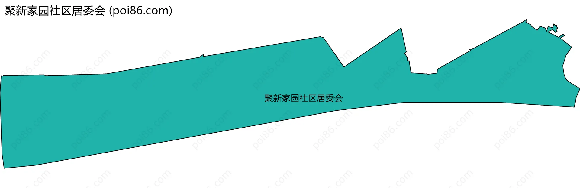聚新家园社区居委会边界地图