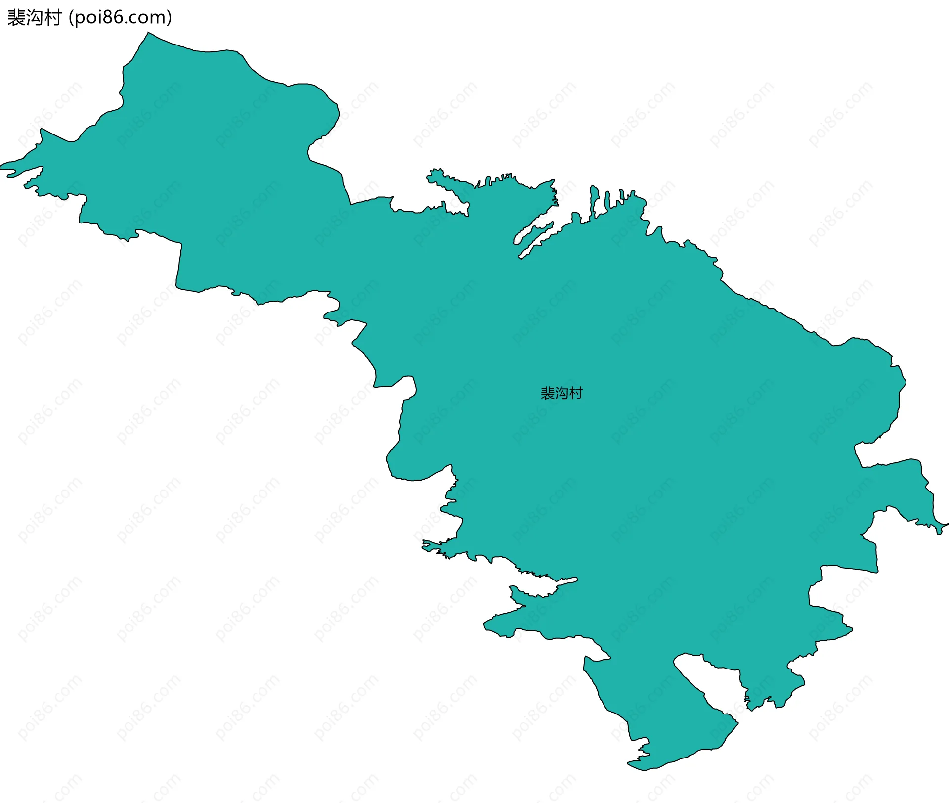 裴沟村边界地图