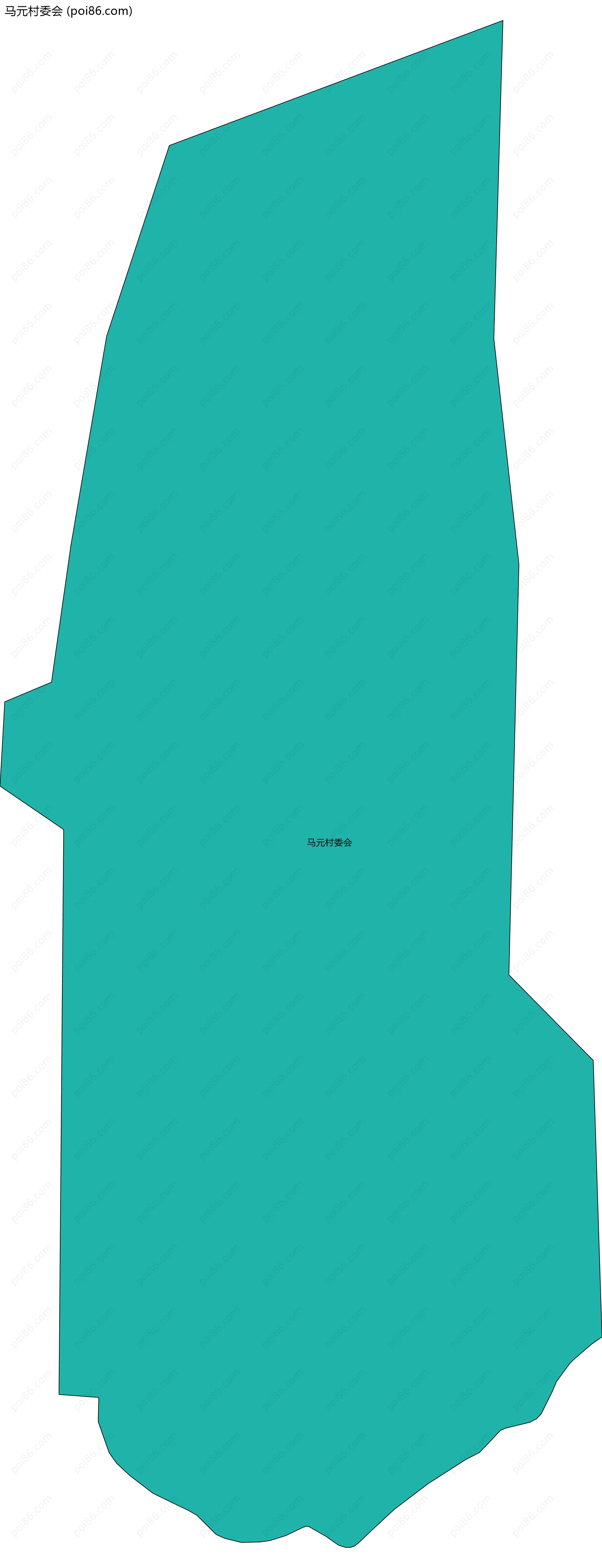 马元村委会边界地图