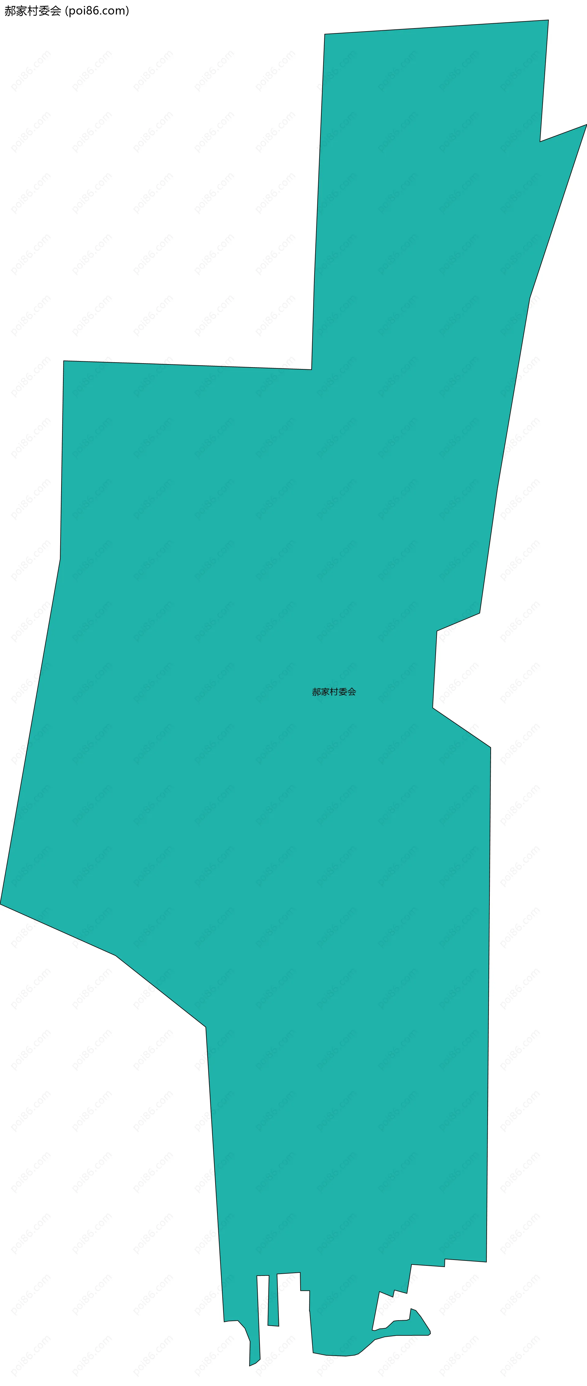 郝家村委会边界地图