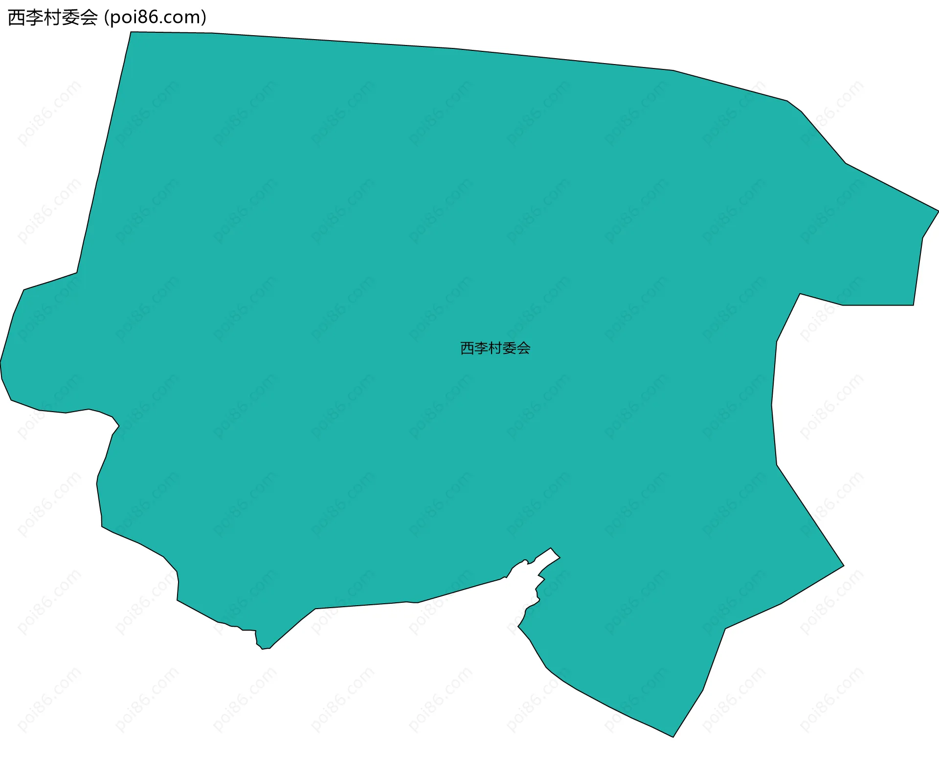 西李村委会边界地图