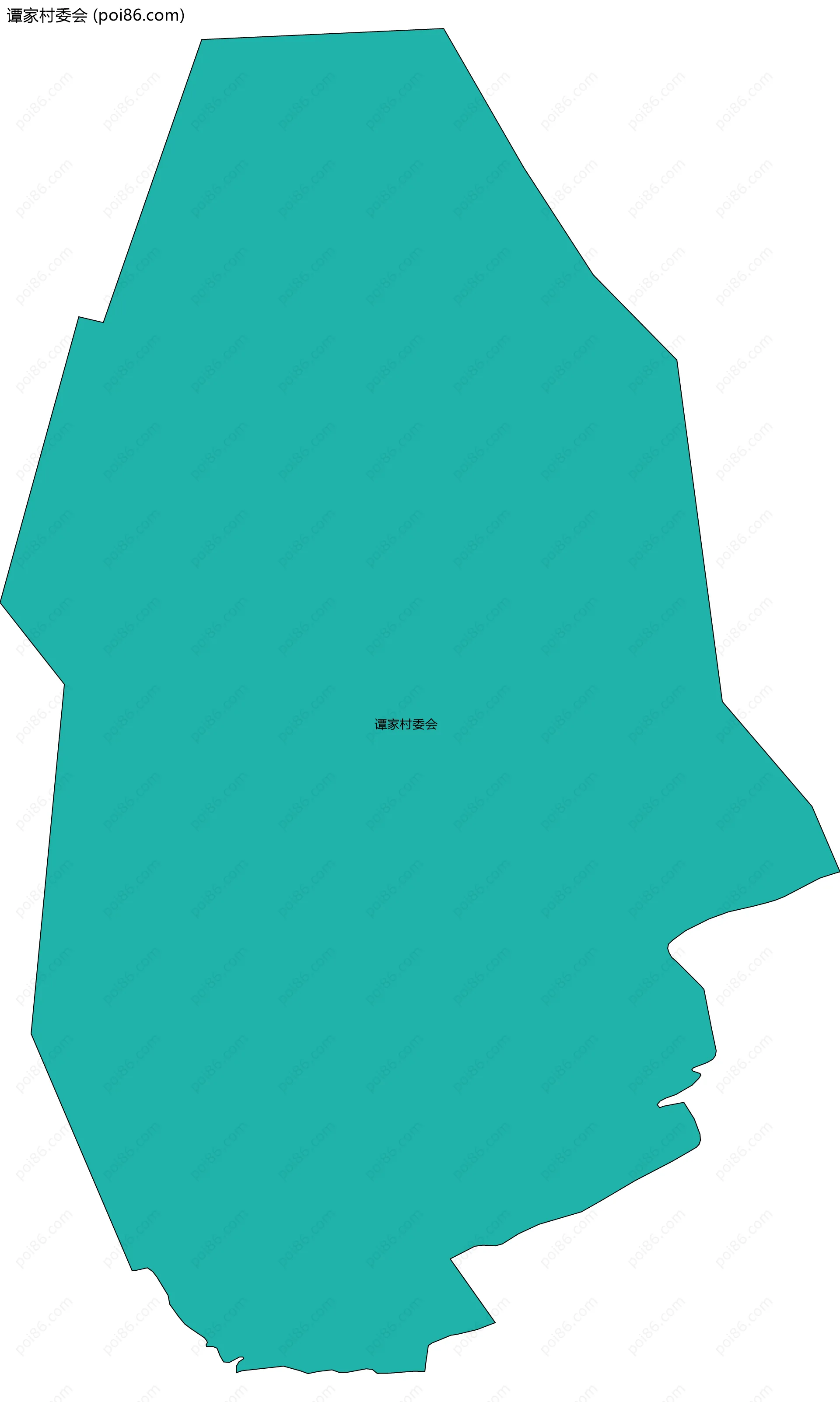 谭家村委会边界地图