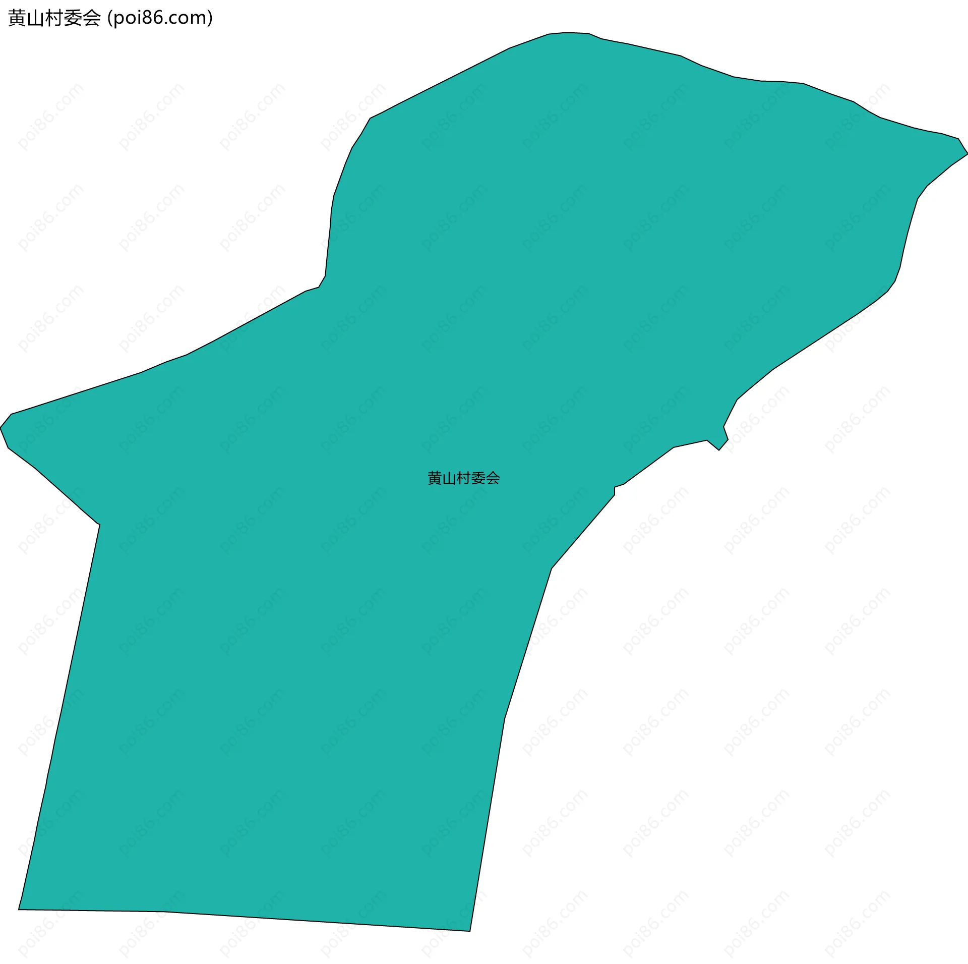 黄山村委会边界地图