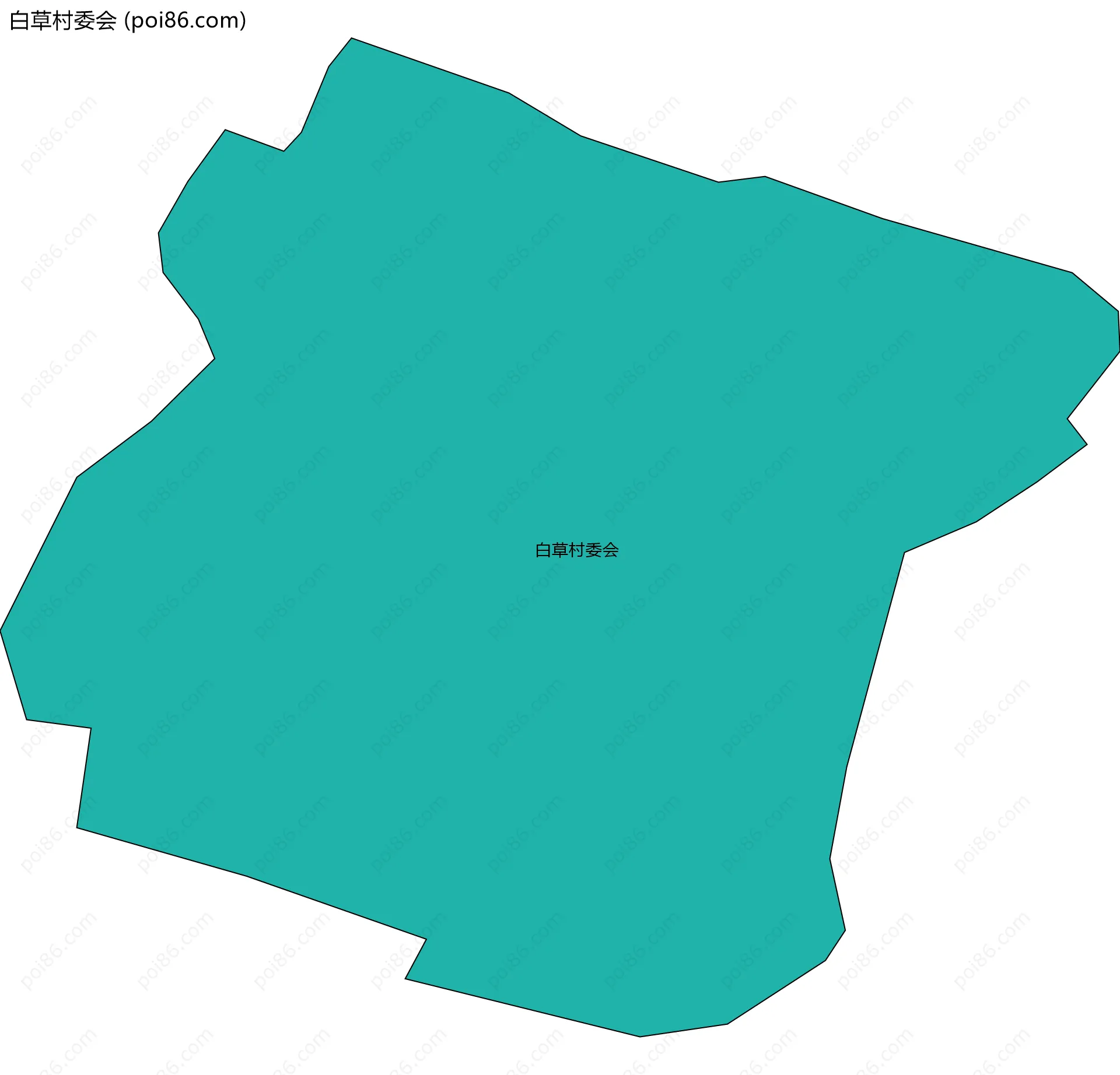 白草村委会边界地图