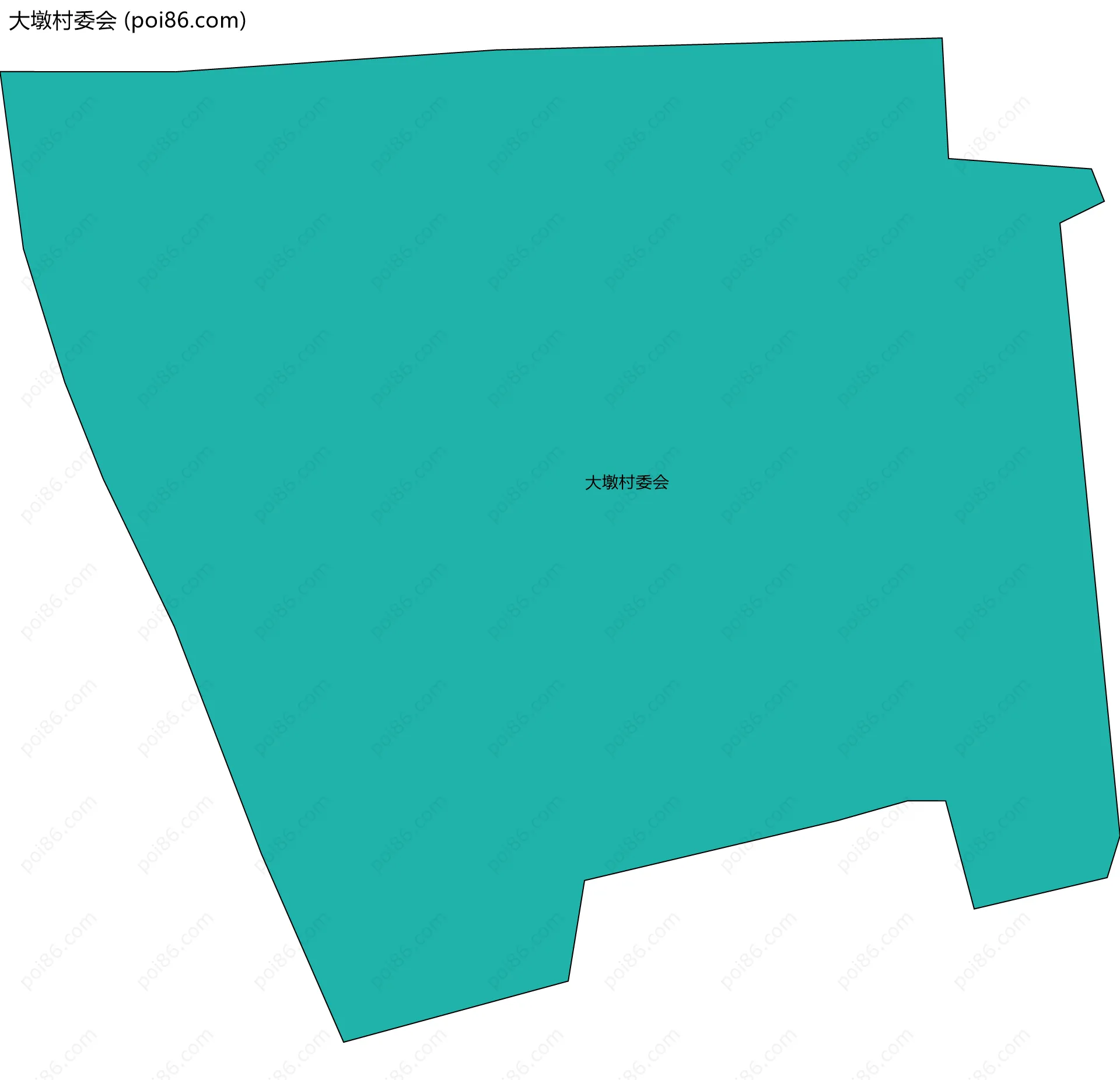 大墩村委会边界地图